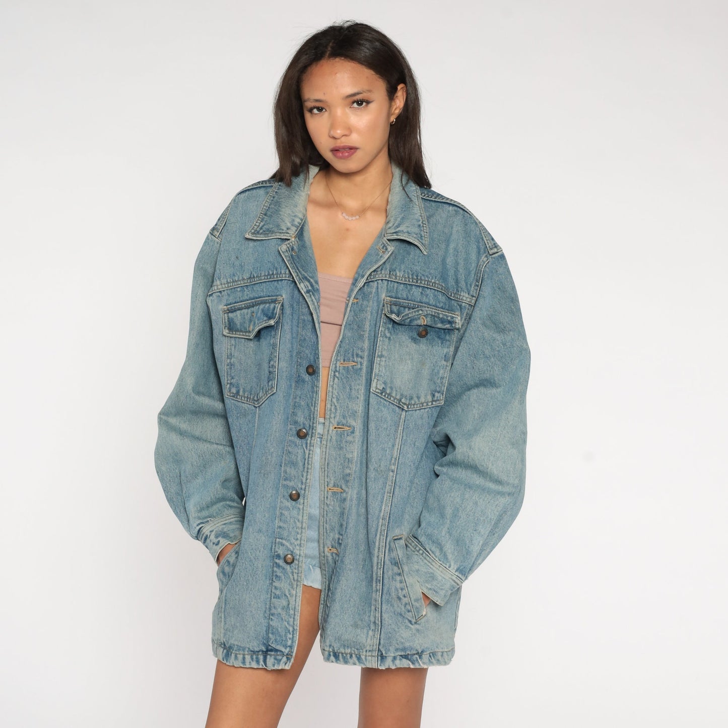 90s Bugle Boy Blue Denim Jacket Men's Extra Large XL