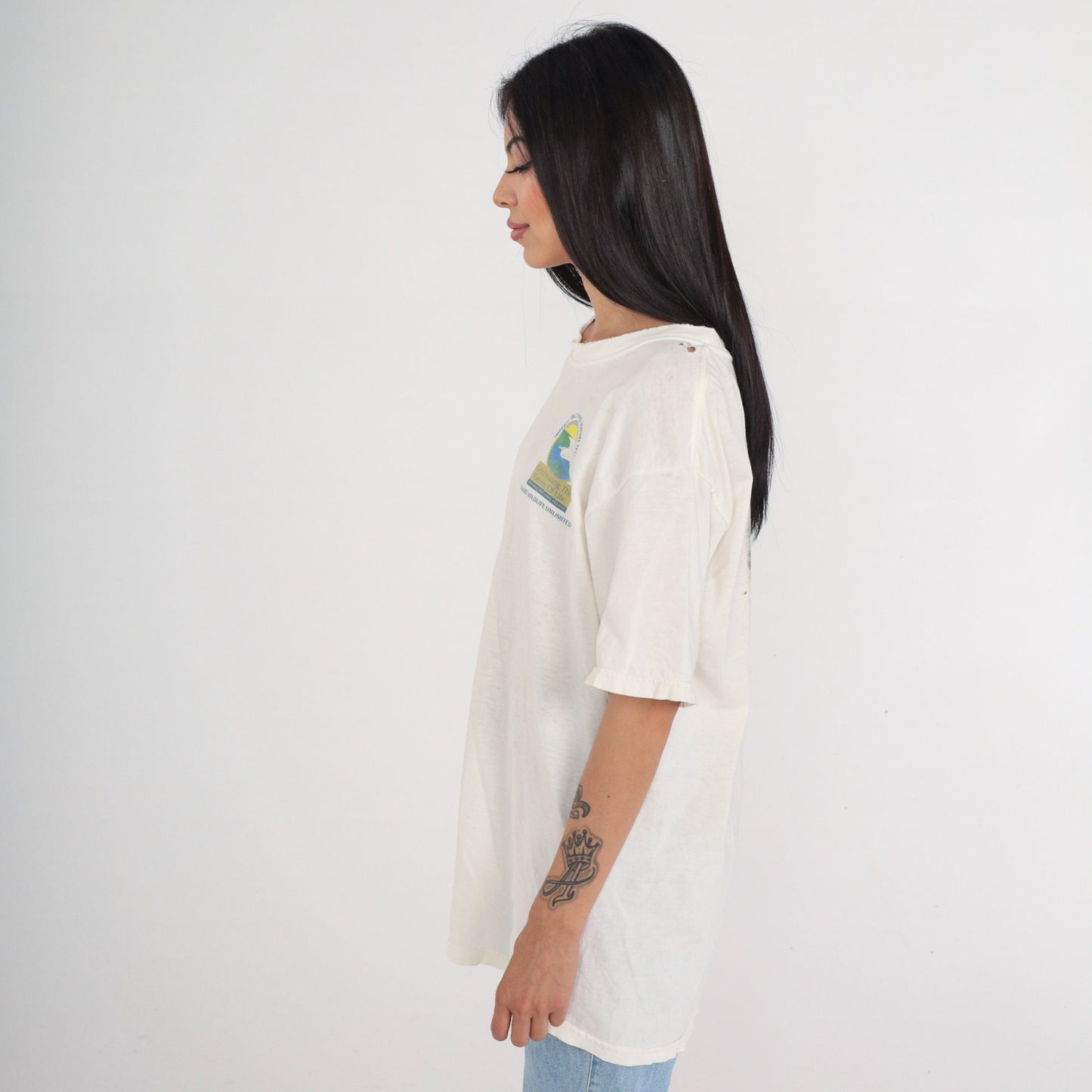 Y2K Salton Sea International Bird Festival Graphic Tee Cotton Large L