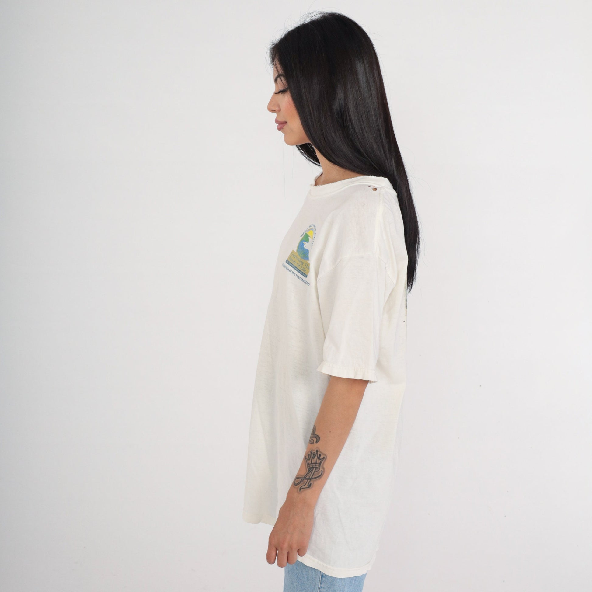 Y2K Salton Sea International Bird Festival Graphic Tee Cotton Large L
