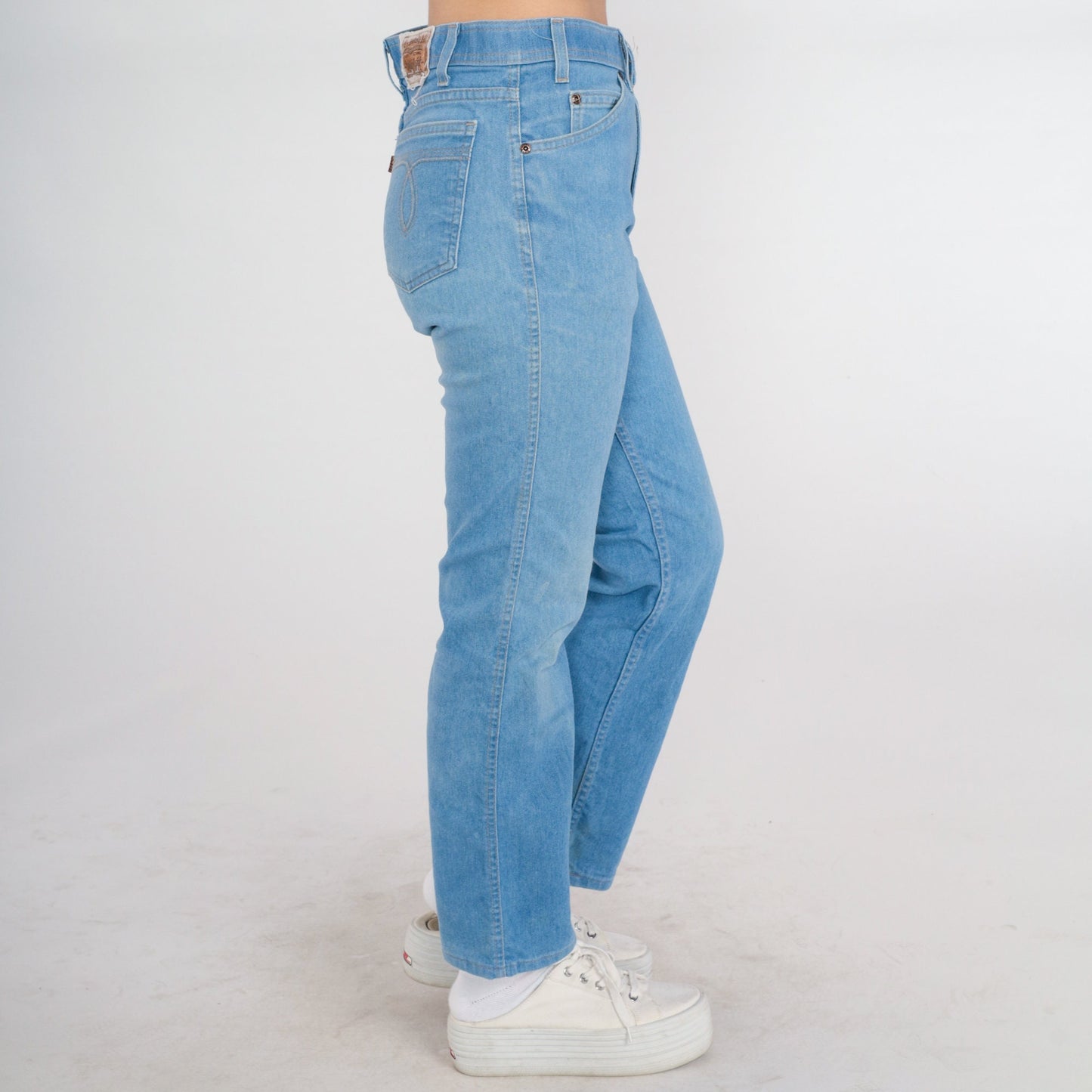 70s Levi's Bootcut Jeans Mid Rise Blue Denim Flared Medium