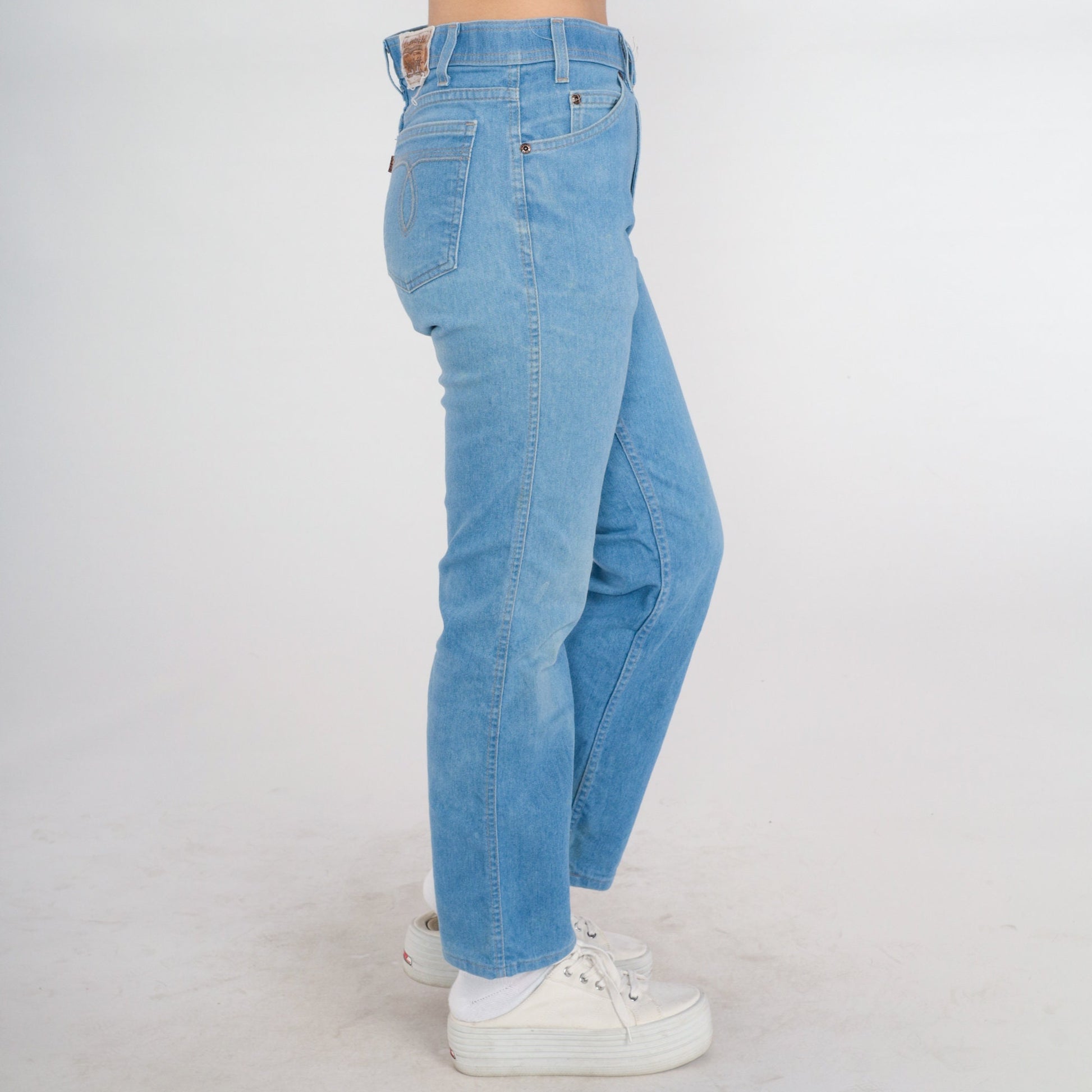 70s Levi's Bootcut Jeans Mid Rise Blue Denim Flared Medium