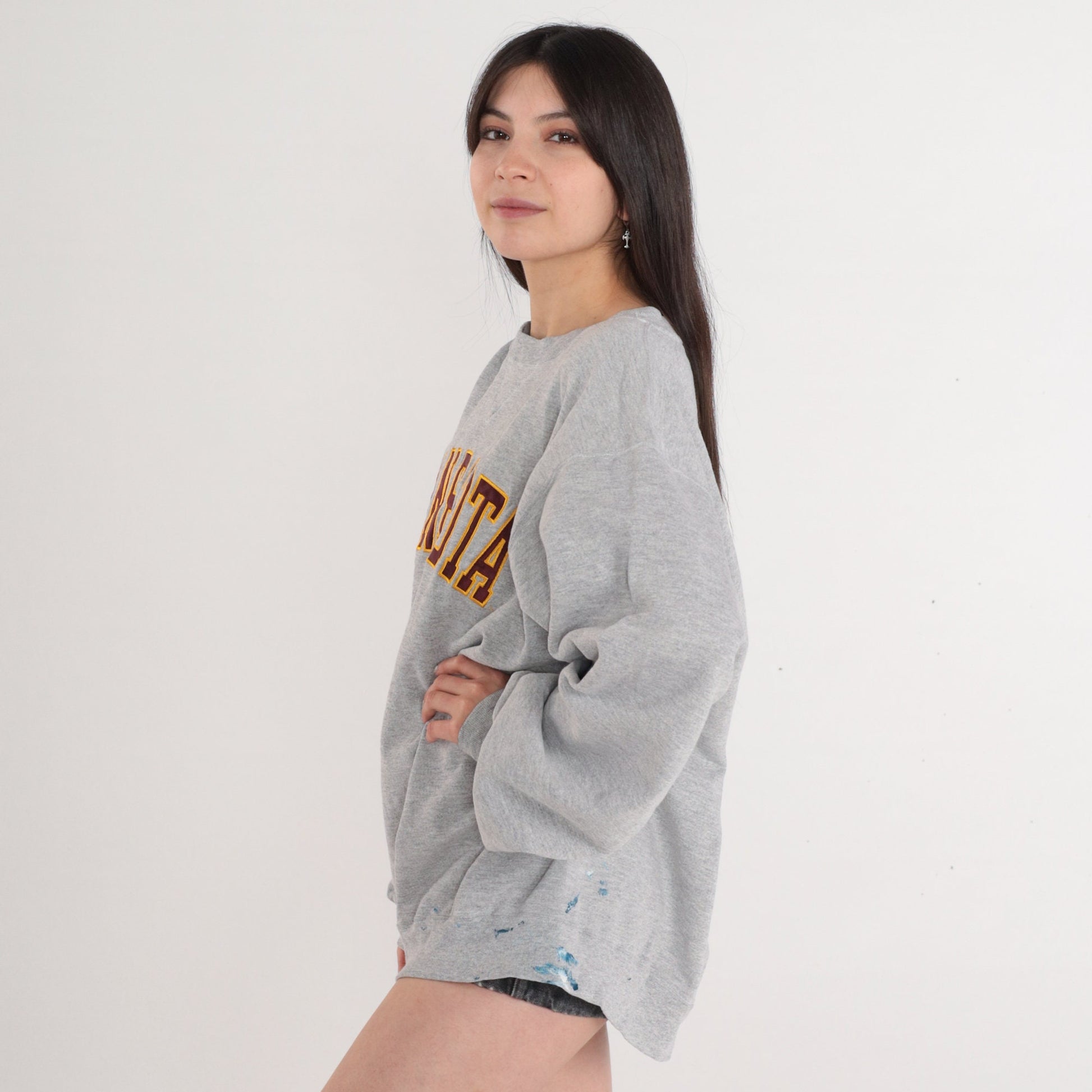 00s Champion Minnesota Golden Gophers Sweatshirt Heather Grey XL