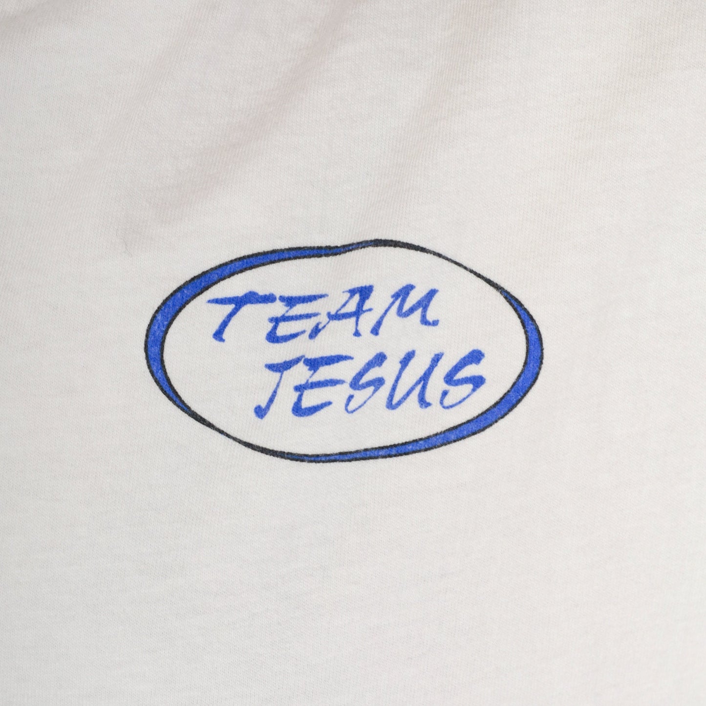 90s Team Jesus Water Skiing Graphic T-Shirt White Cotton Large