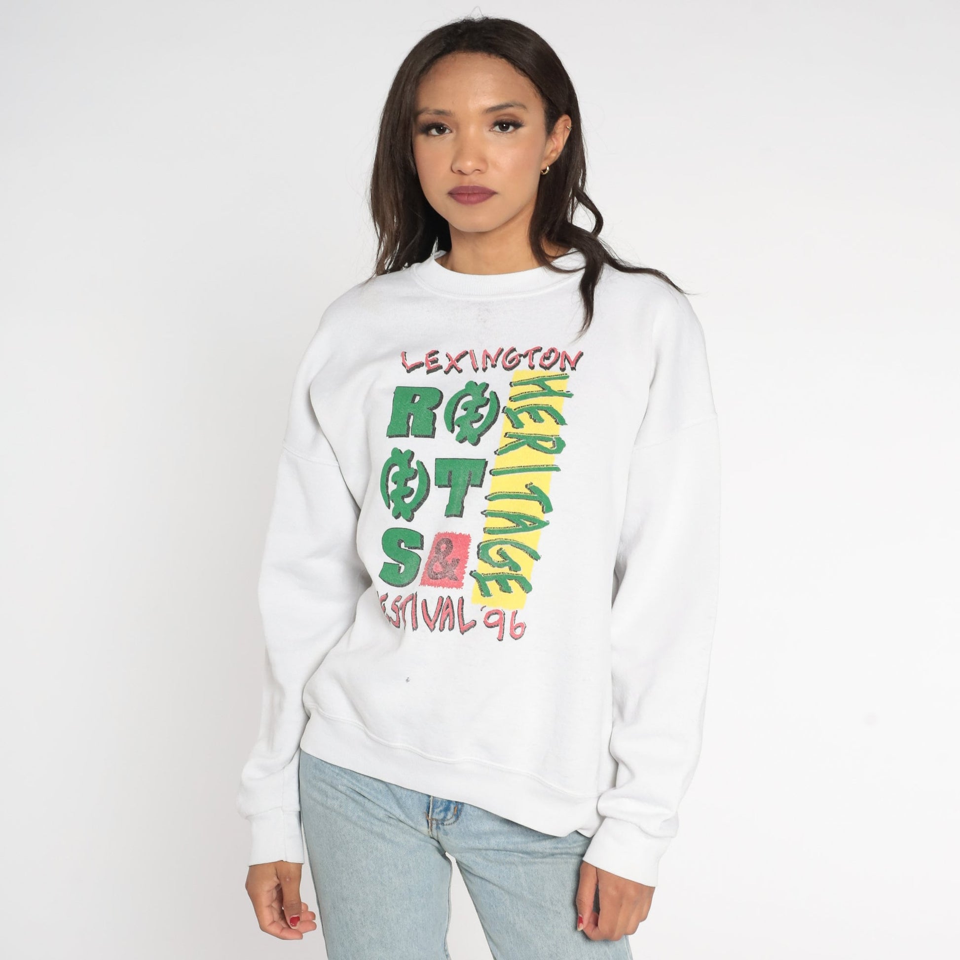 1996 Lexington Roots and Heritage Festival Sweatshirt 90s Kentucky Graphic Pullover Extra Large