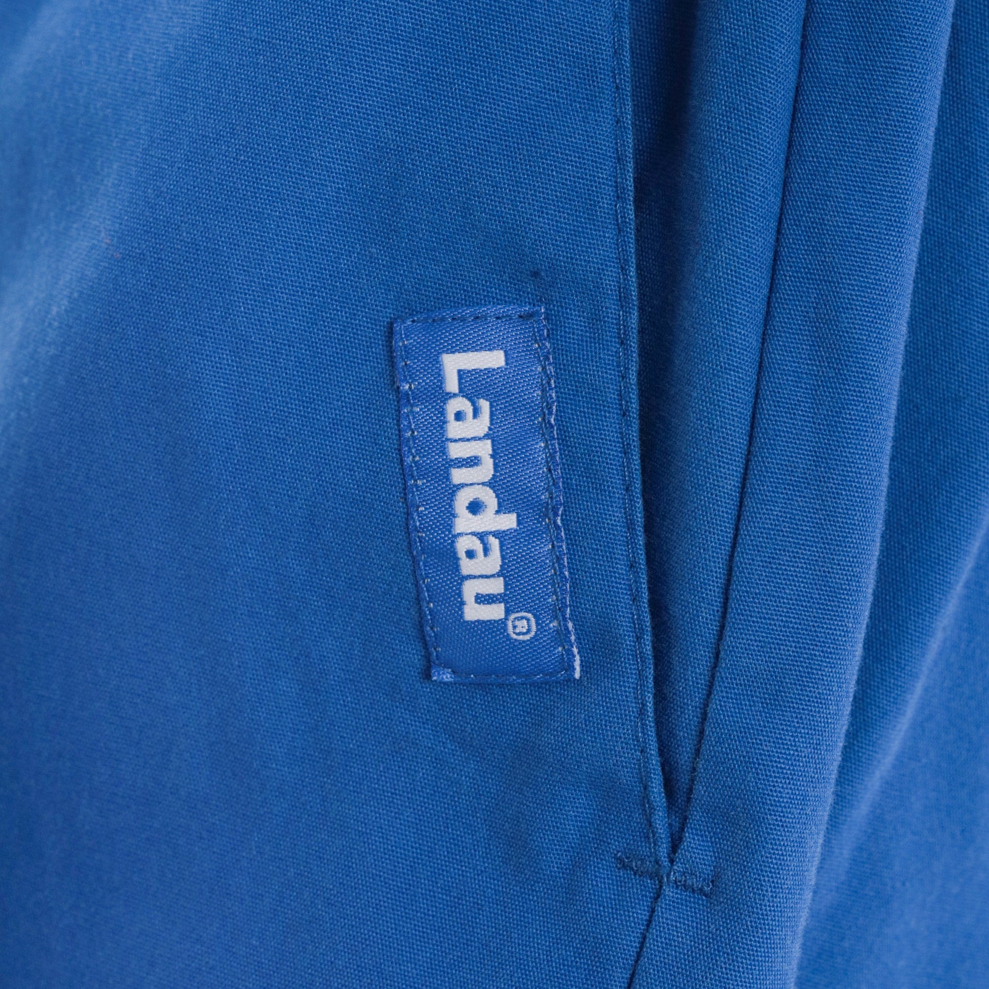 80s Blue Track Pants Elastic Waist Vintage Joggers Small Medium