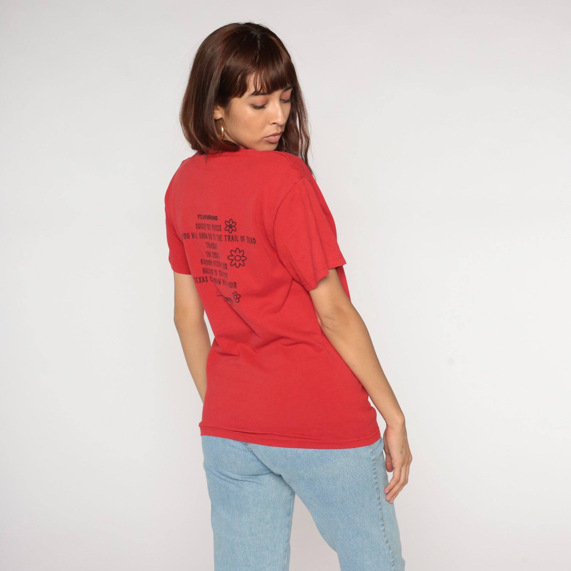 KCOU Springfest 2003 Music Festival T-Shirt Red Graphic Tee Medium