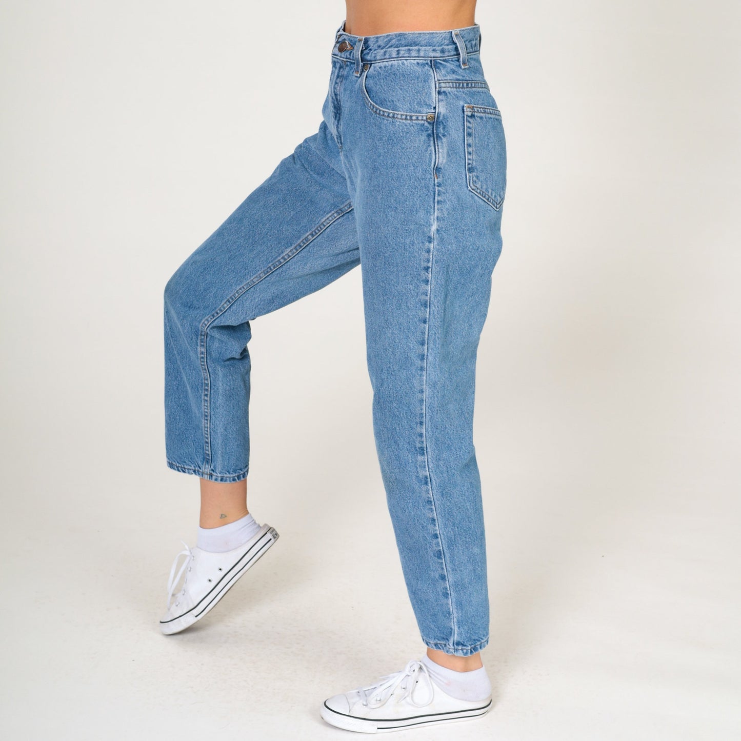 90s Liz Claiborne Mom Jeans Blue Denim Tapered Straight Leg Extra Small