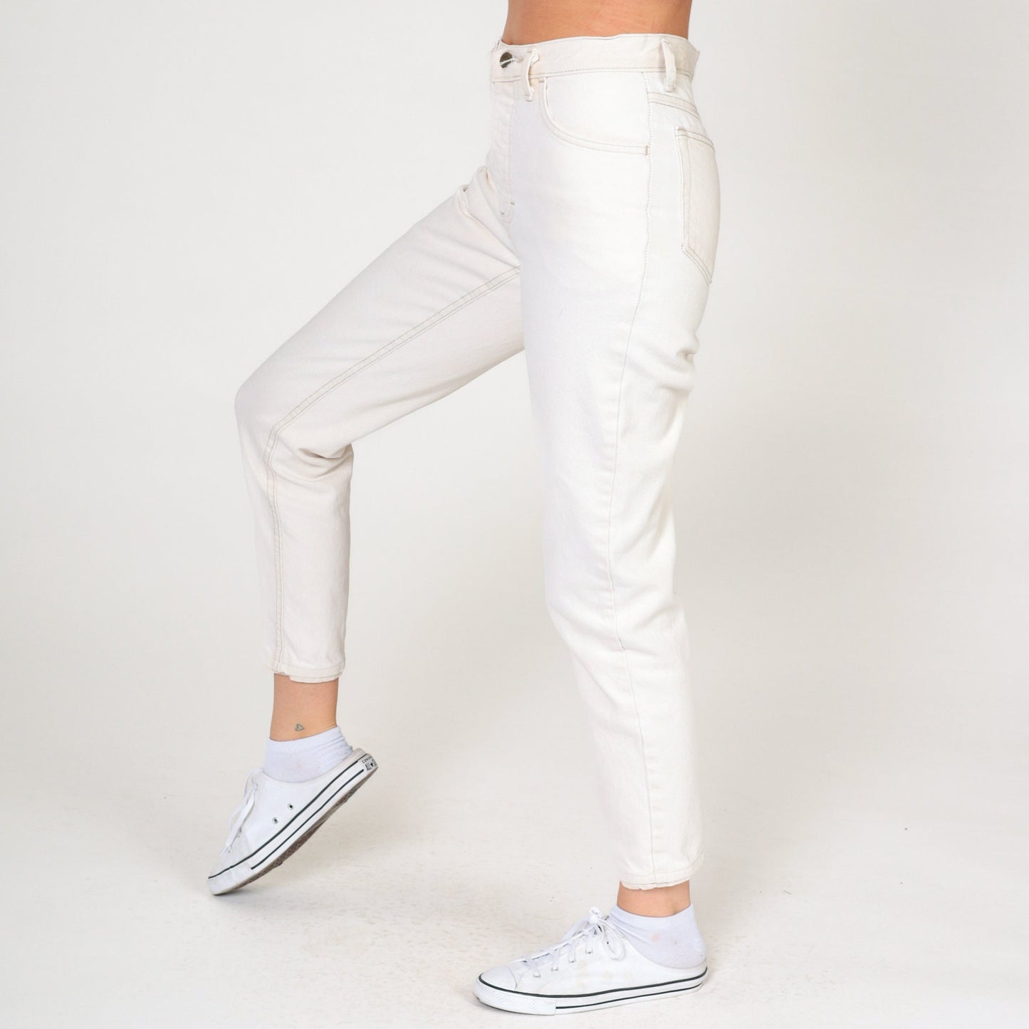 00s The London Jean White Skinny Jeans Mid Rise Cotton Extra Small