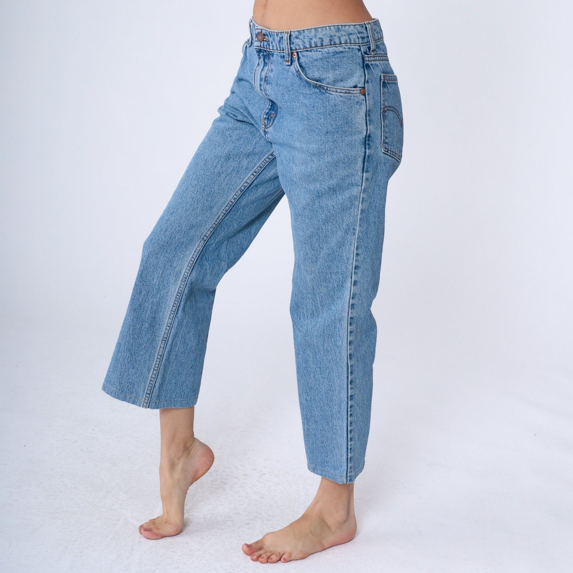 90s Levi's 503 Bootcut Jeans Blue Denim Mid Rise Men's 34