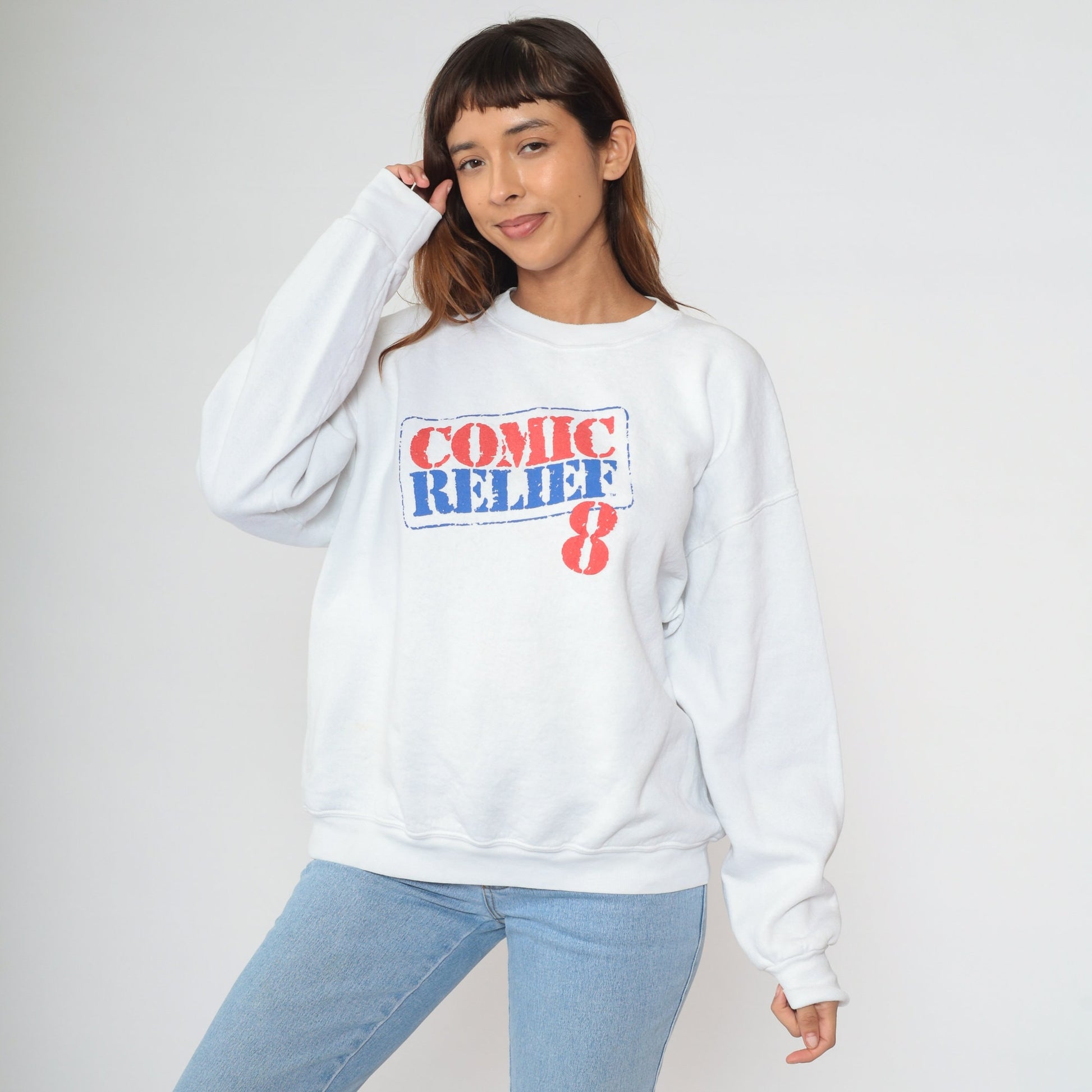 1998 Comic Relief Sweatshirt Robin Williams Whoopi Goldberg Billy Crystal 90s Graphic Extra Large