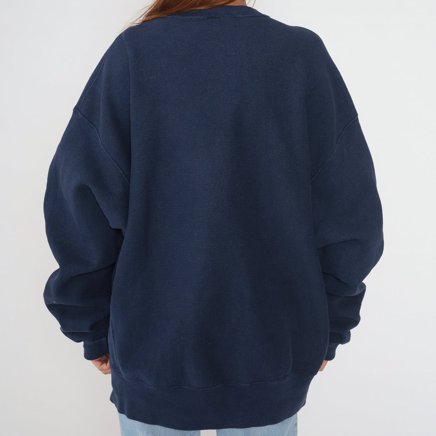 90s Lee Dolphin Graphic Sweatshirt Navy Blue Crewneck XXL