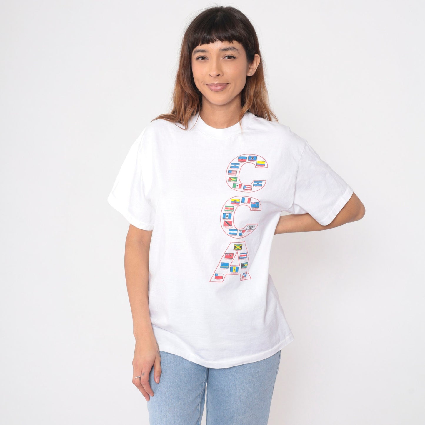 90s Clean Caribbean & Americas Oil Spill Preparedness Graphic Tee Cotton Large