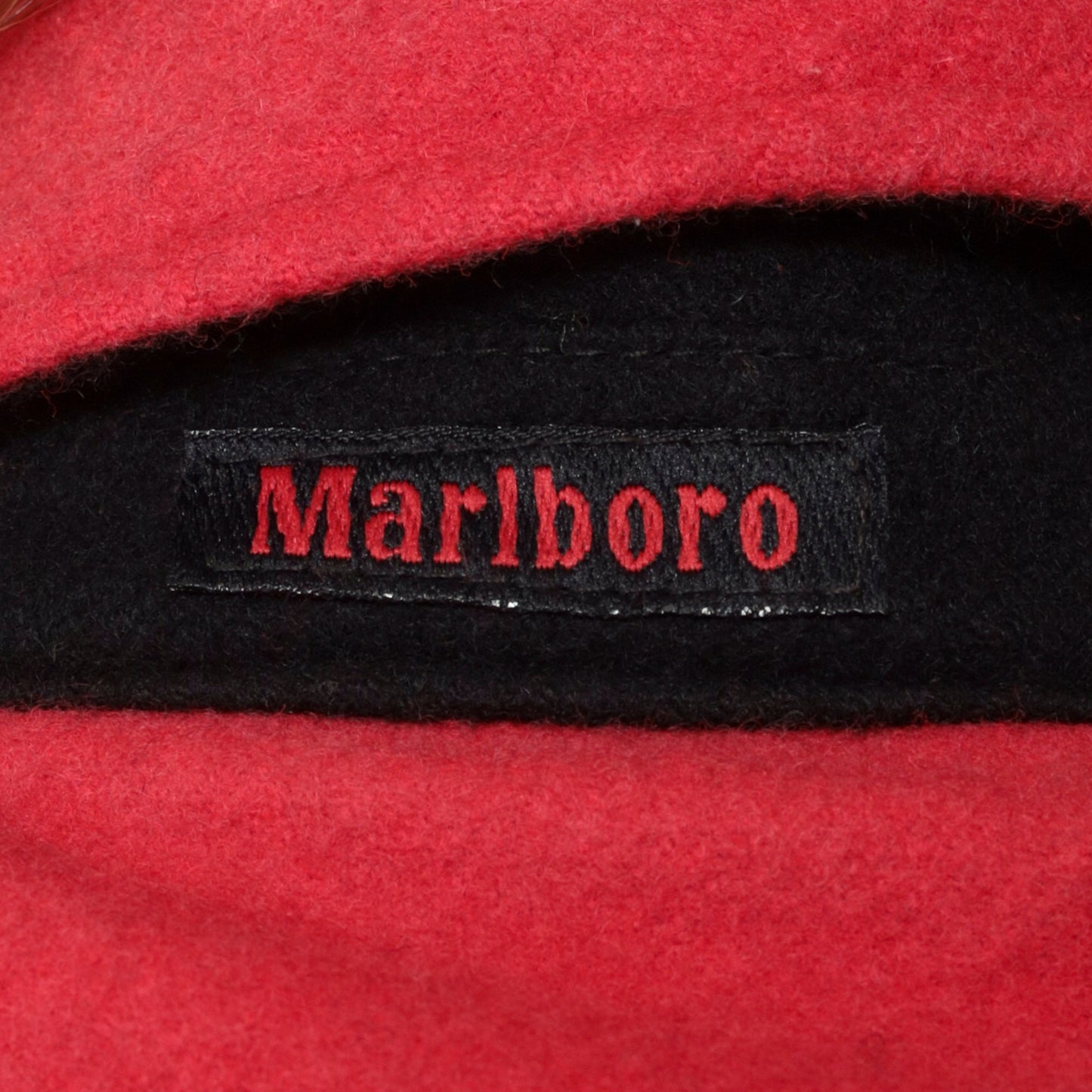 90s Marlboro Reversible Windbreaker Jacket Black Red Wool XXL