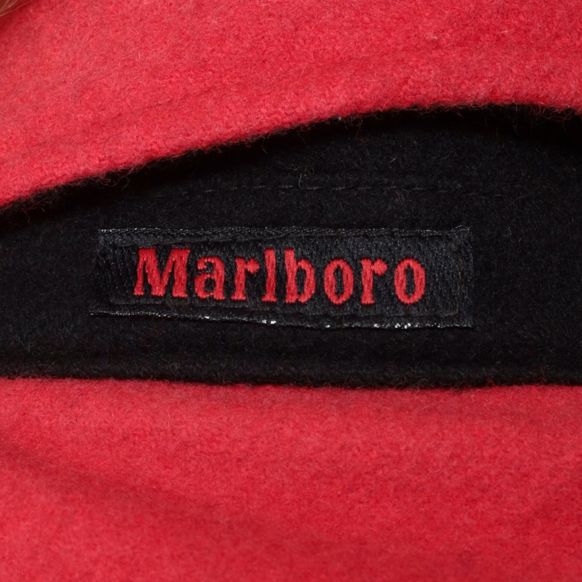 90s Marlboro Reversible Windbreaker Jacket Black Red Wool XXL