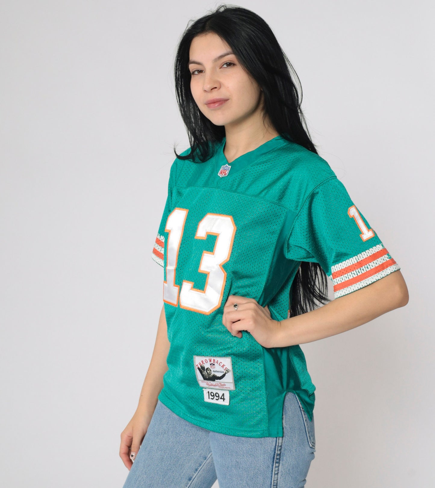 Mitchell & Ness Dan Marino #13 Miami Dolphins 1994 Jersey Green Kids Large