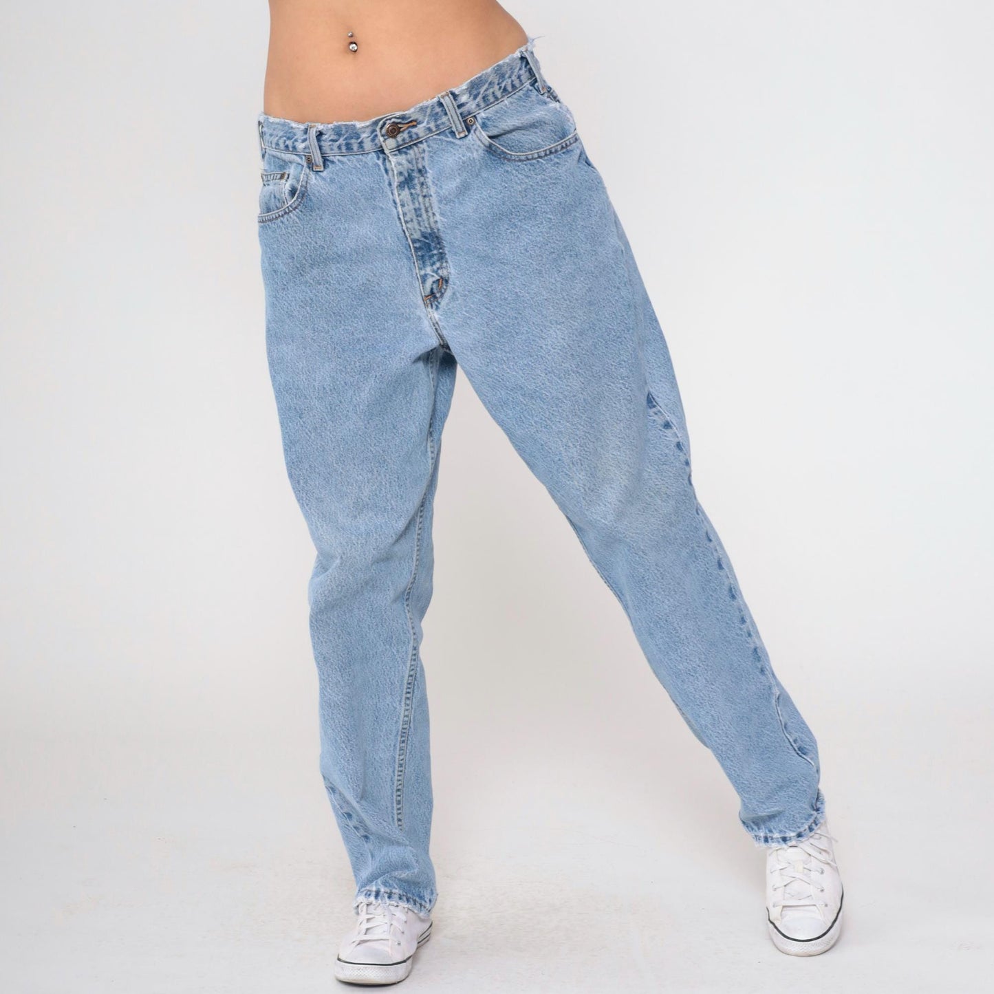 90s Flying A Jeanswear High Rise Tapered Blue Denim Jeans Medium