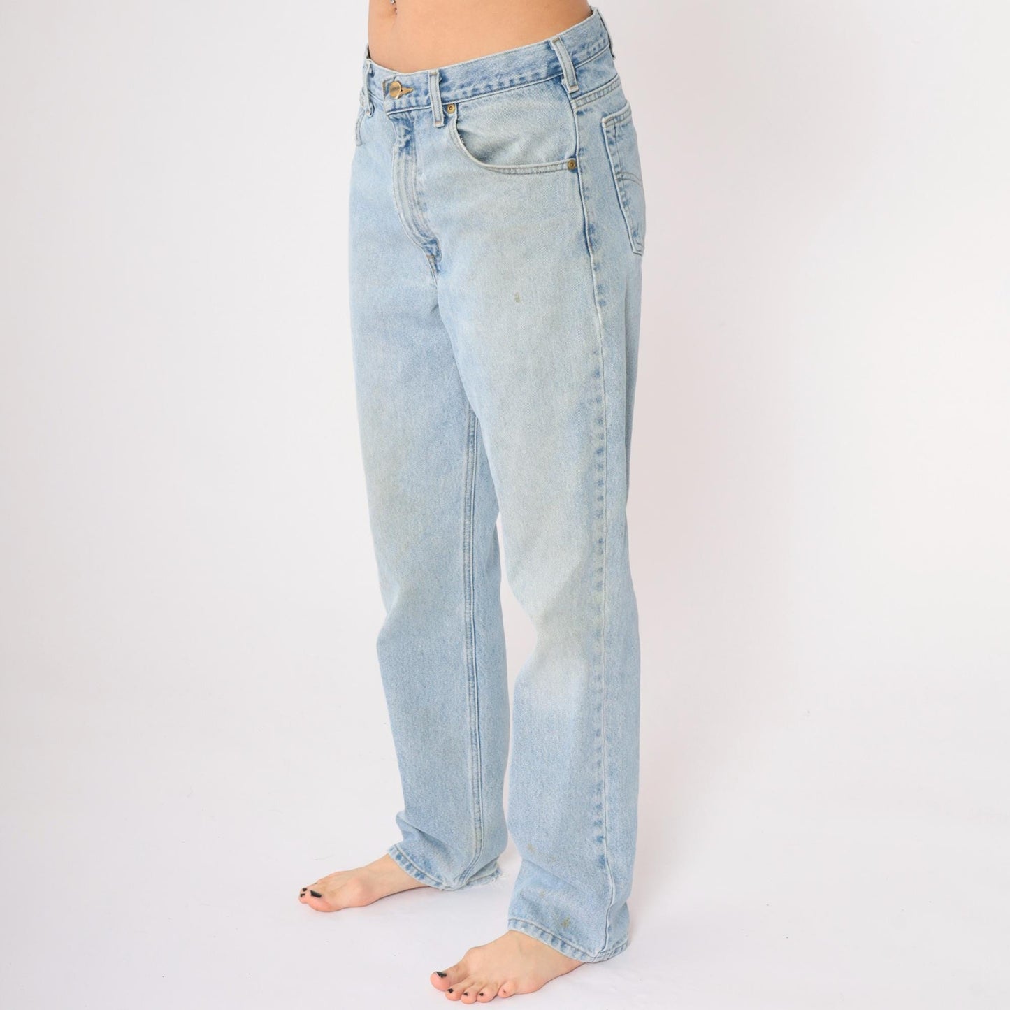 00s Carhartt High Waist Straight Leg Jeans Blue Denim 34x32