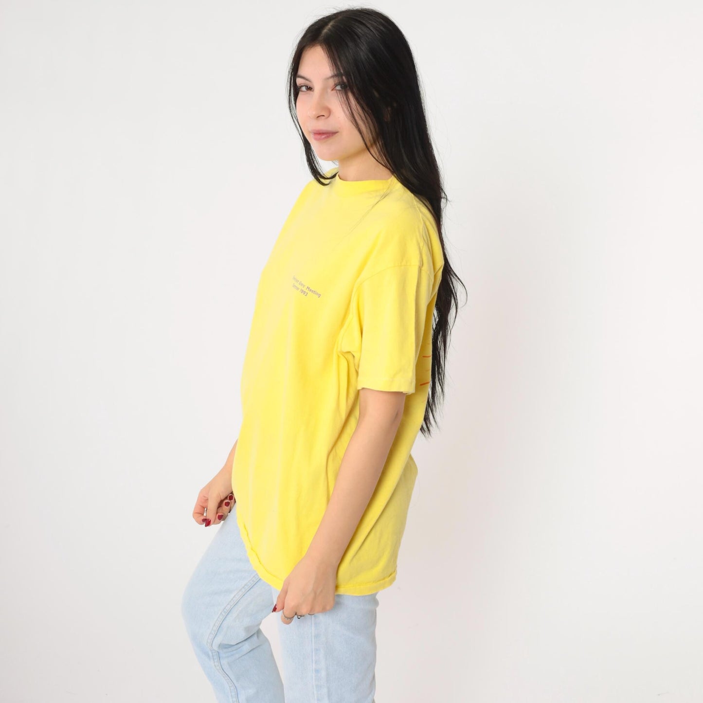 1993 Ektachem Users Meeting T-Shirt Yellow Sun Graphic Medium