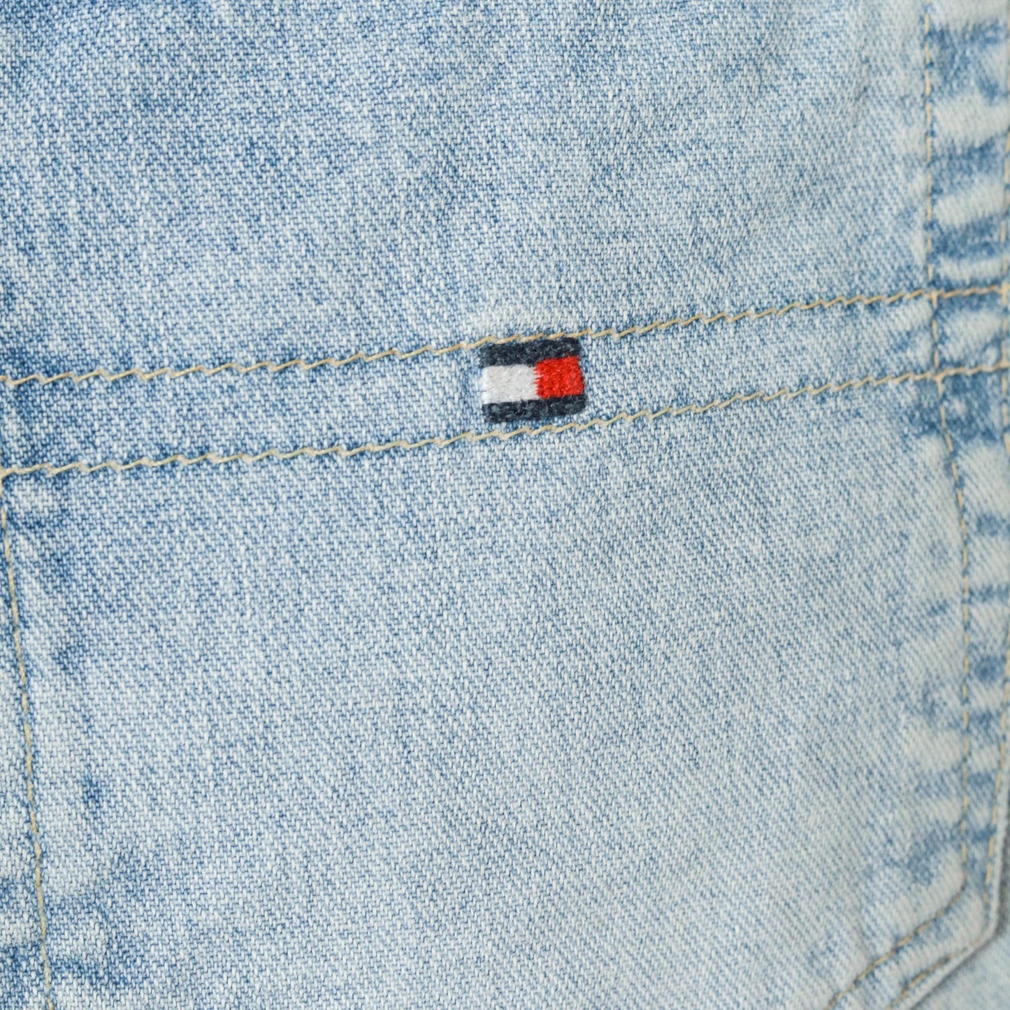 Y2K Tommy Hilfiger Blue Denim Cutoff Shorts Mid Rise Medium 10