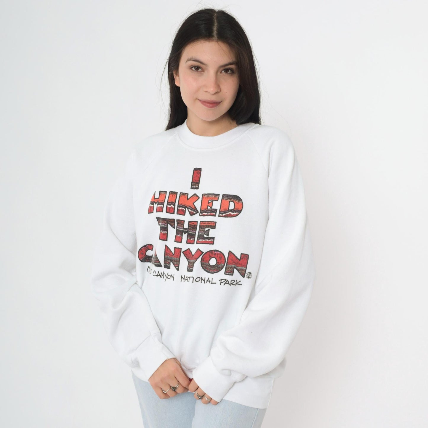 90s Grand Canyon National Park Sweatshirt I Hiked The Canyon Graphic Crewneck Extra Large