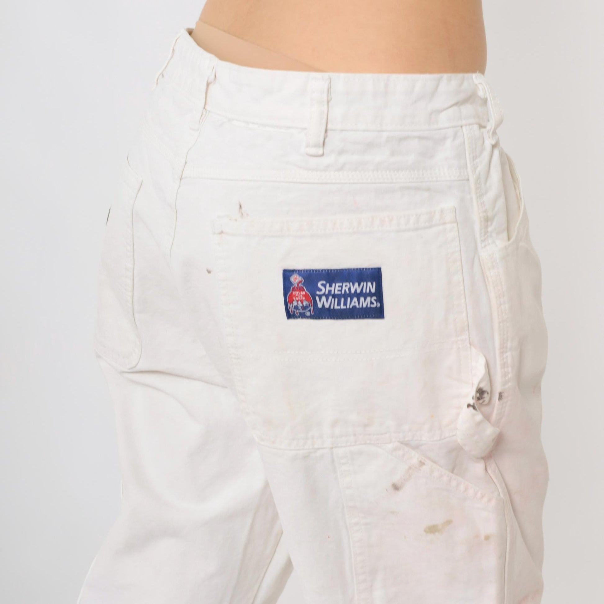 Dickies Sherwin Williams White Painter Pants Paint Splatter Workwear 34x32