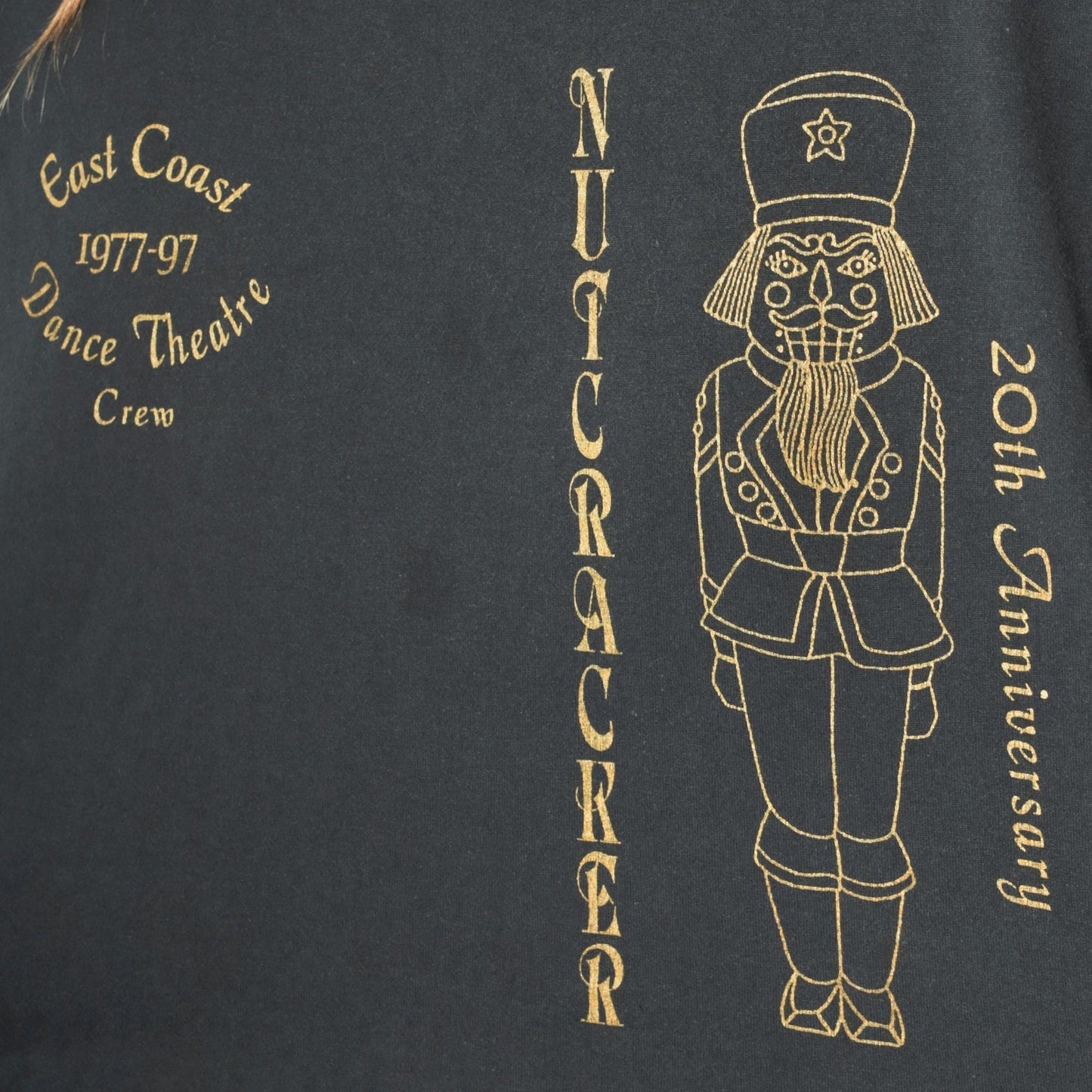90s Nutcracker East Coast Dance Theatre Crew Graphic Tee Black Extra Large