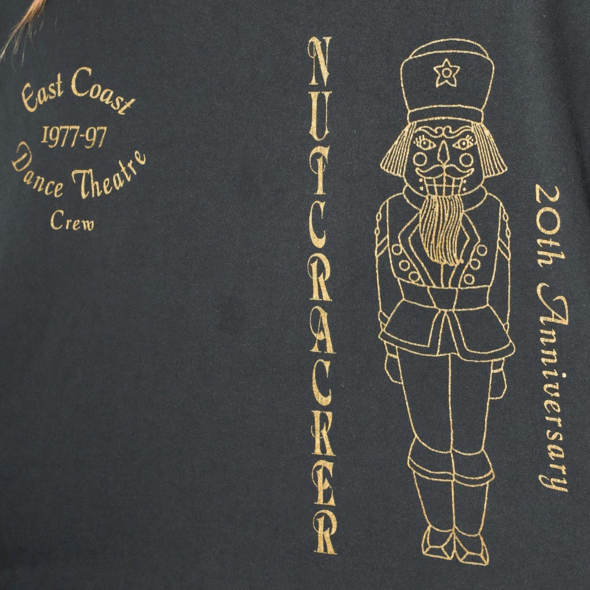 90s Nutcracker East Coast Dance Theatre Crew Graphic Tee Black Extra Large