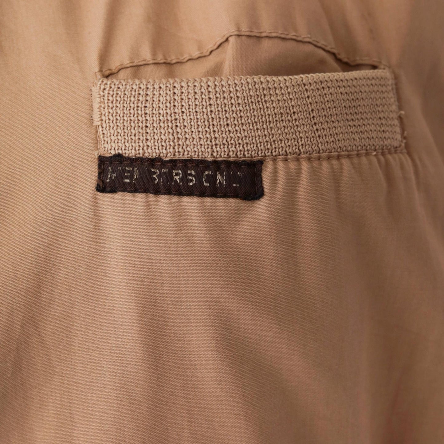 80s Members Only Tan Windbreaker Jacket Zip-Up Bomber Men's Extra Large