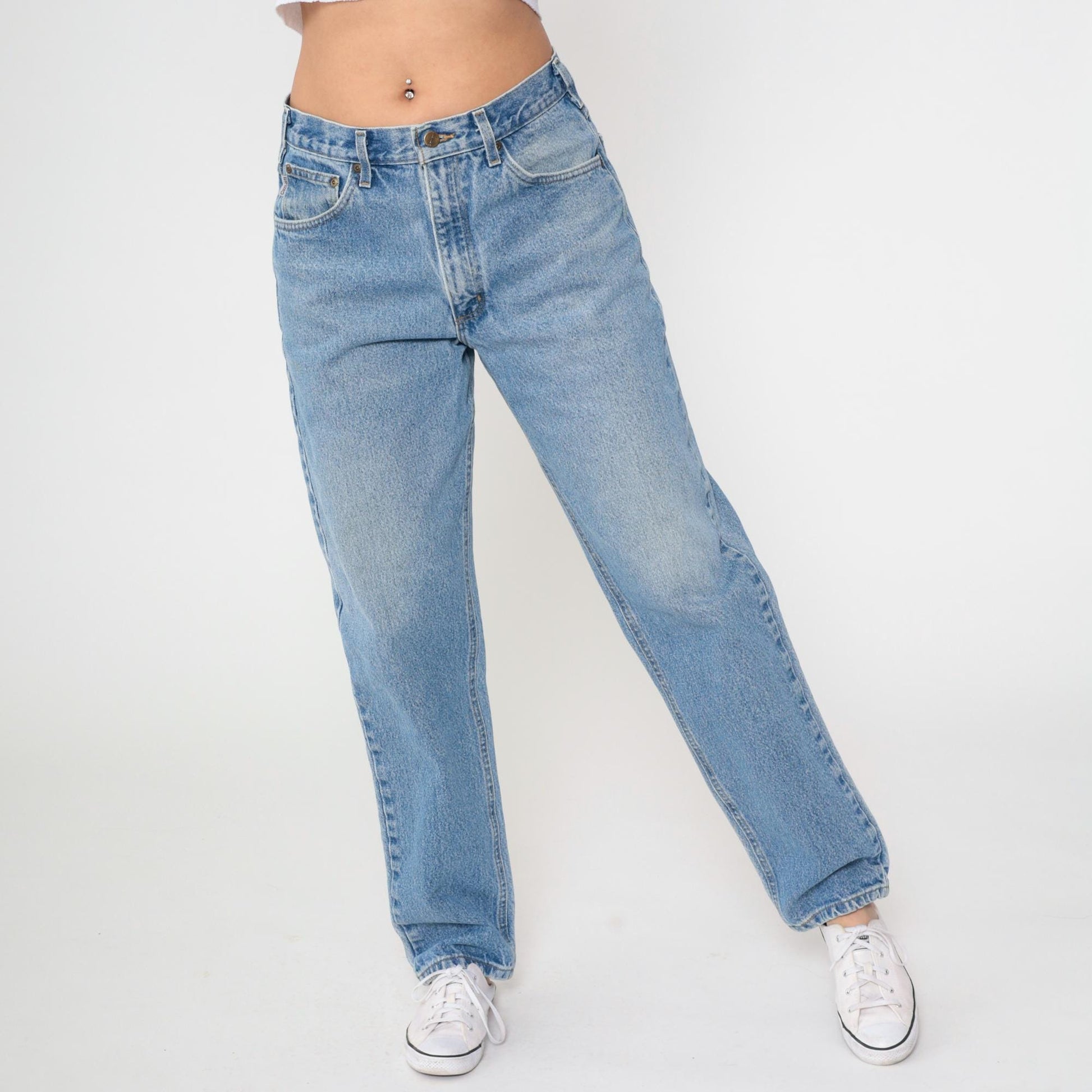 Y2K Carhartt High Rise Straight Leg Jeans Blue Denim 33x34