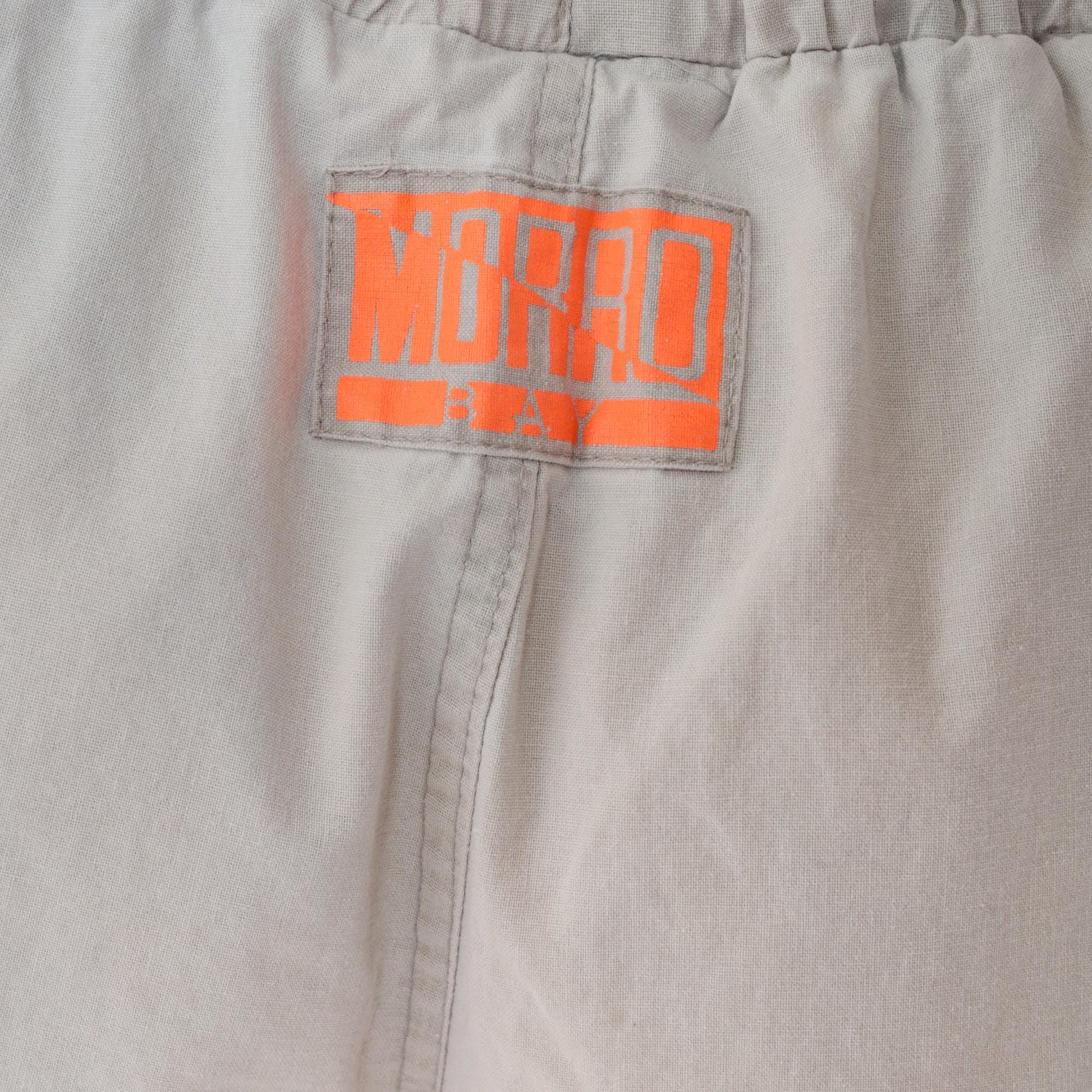 90s Morro Bay Swim Trunks Scuba Diving Philippines Map Coral Grey Cotton Extra Large XL