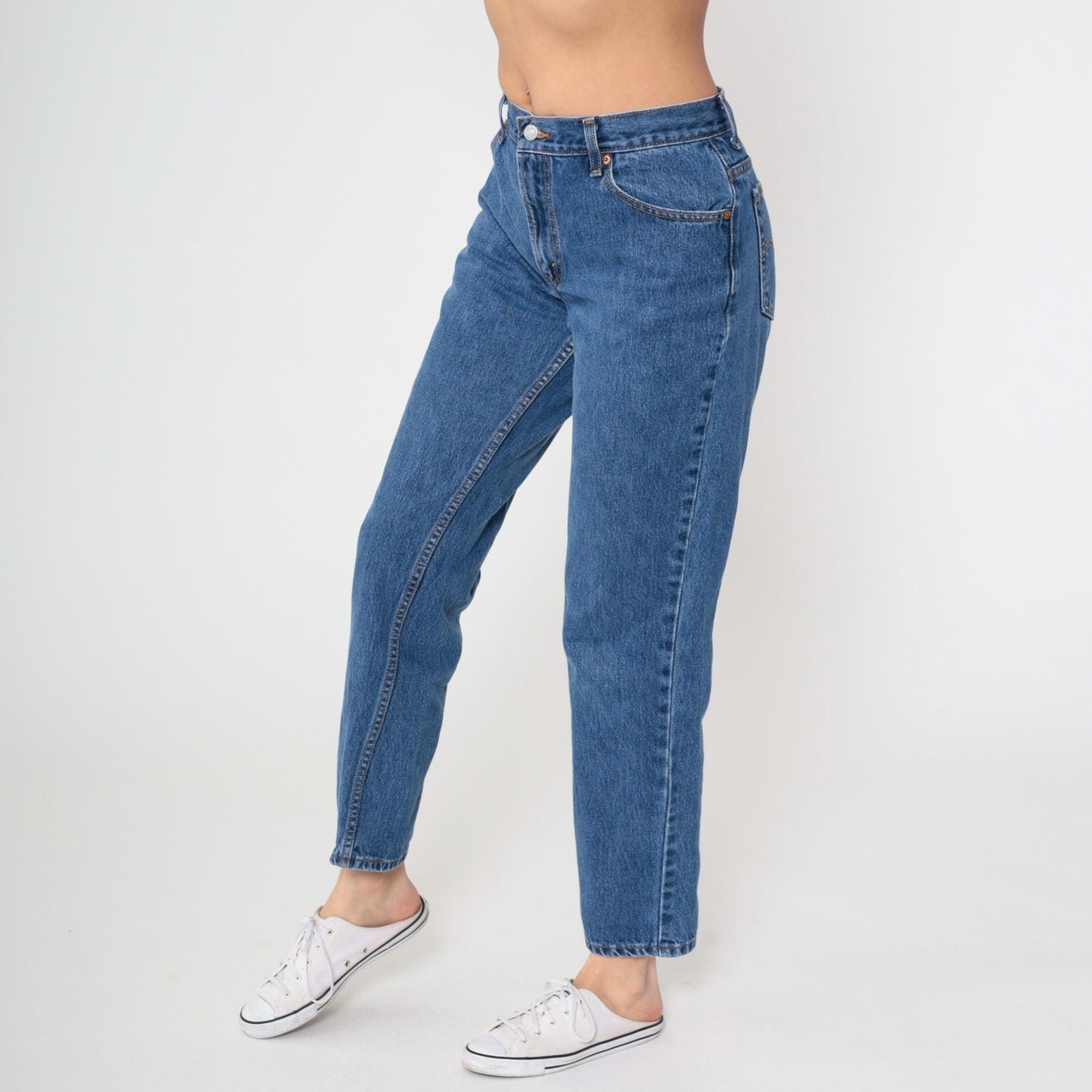 Y2K Levi's 550 Straight Leg High Rise Jeans Blue Denim Medium