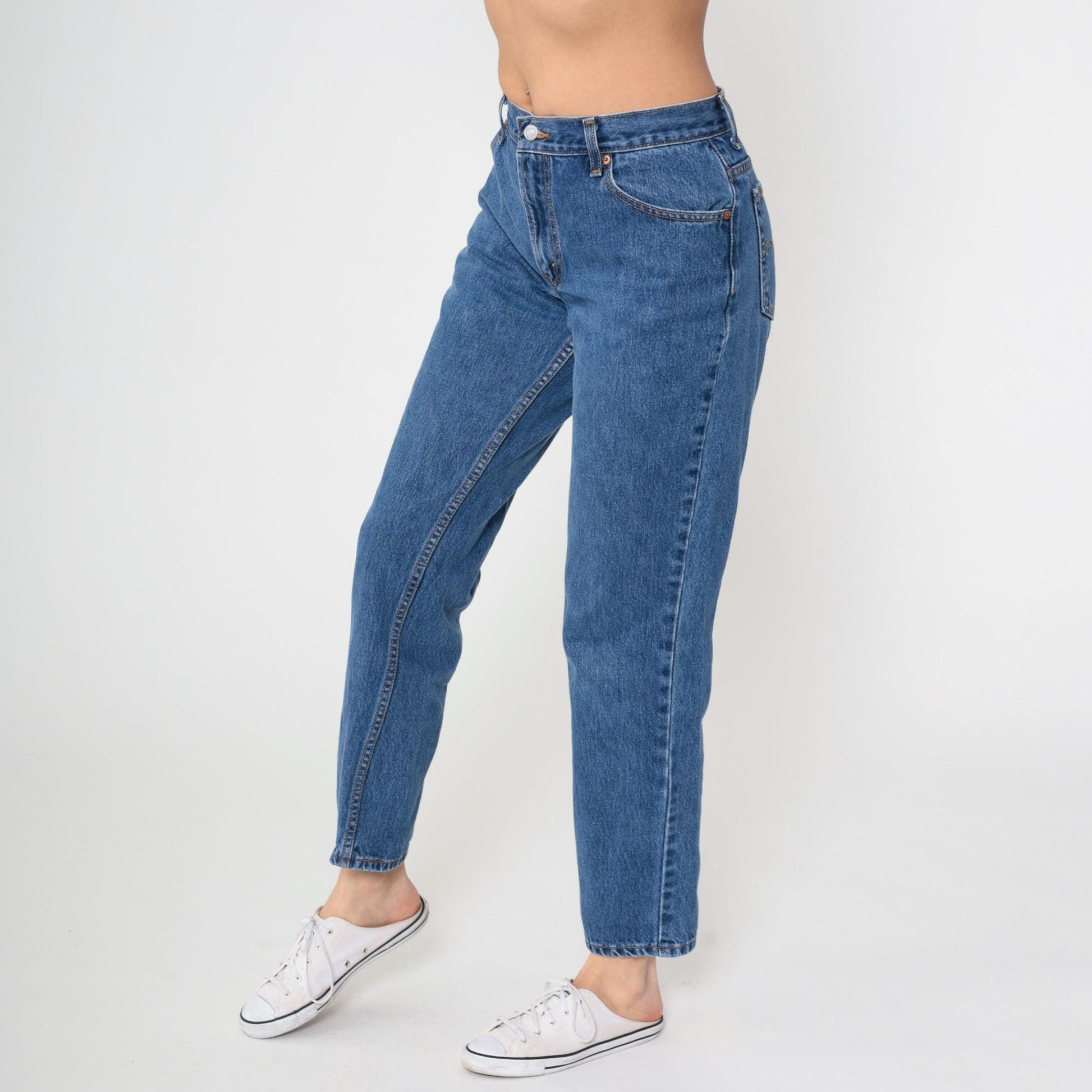 Y2K Levi's 550 Straight Leg High Rise Jeans Blue Denim Medium