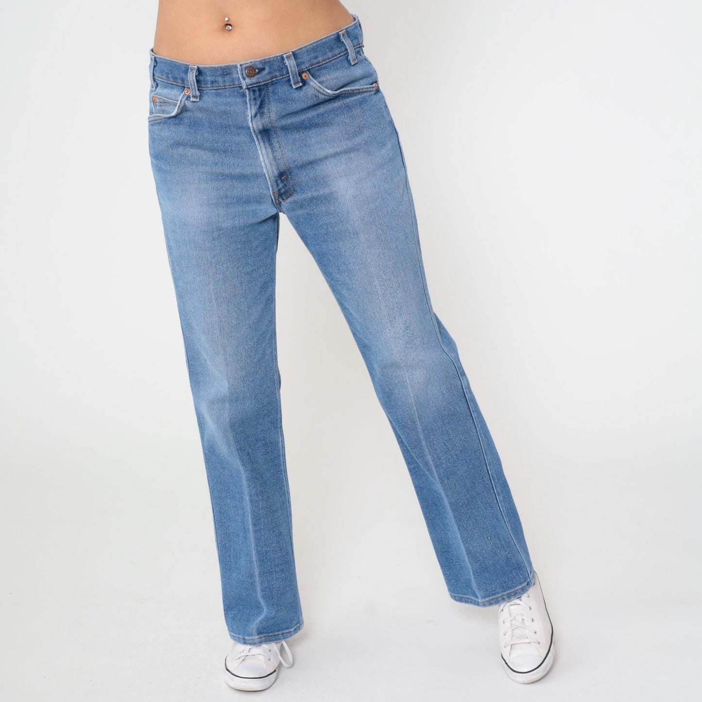 90s Levi's 517 Bootcut Jeans Blue Denim High Rise Men's 36x32