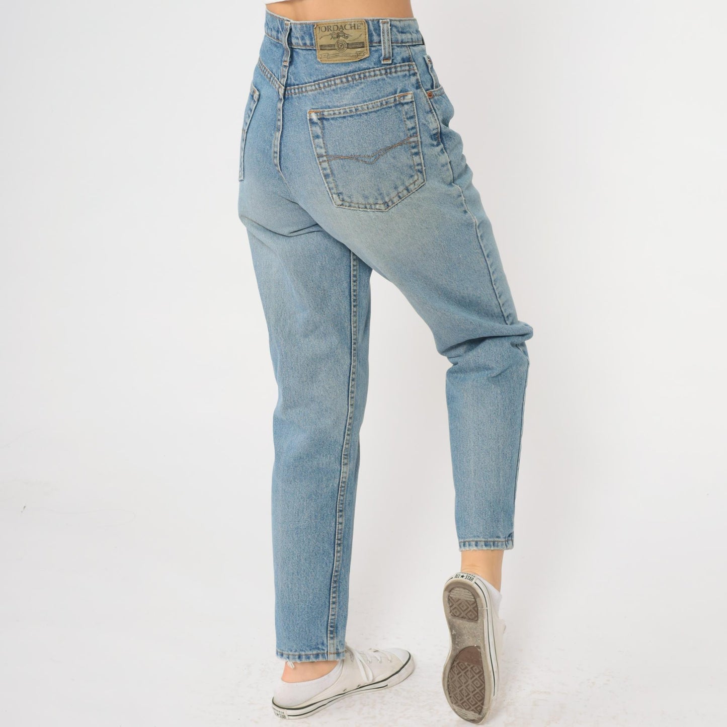 90s Jordache Light Blue High Waisted Mom Jeans Straight Leg Small