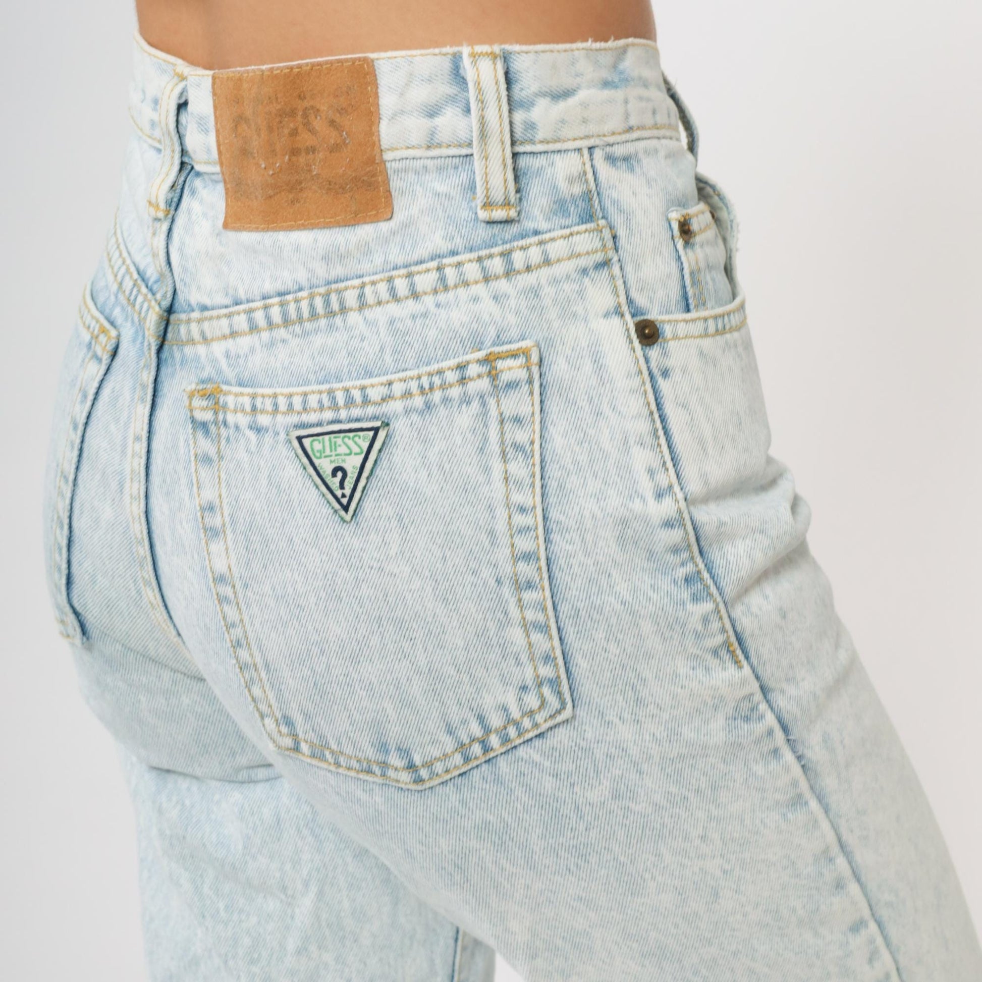 90s Guess Georges Marciano Acid Wash High Waisted Straight Leg Jeans XS