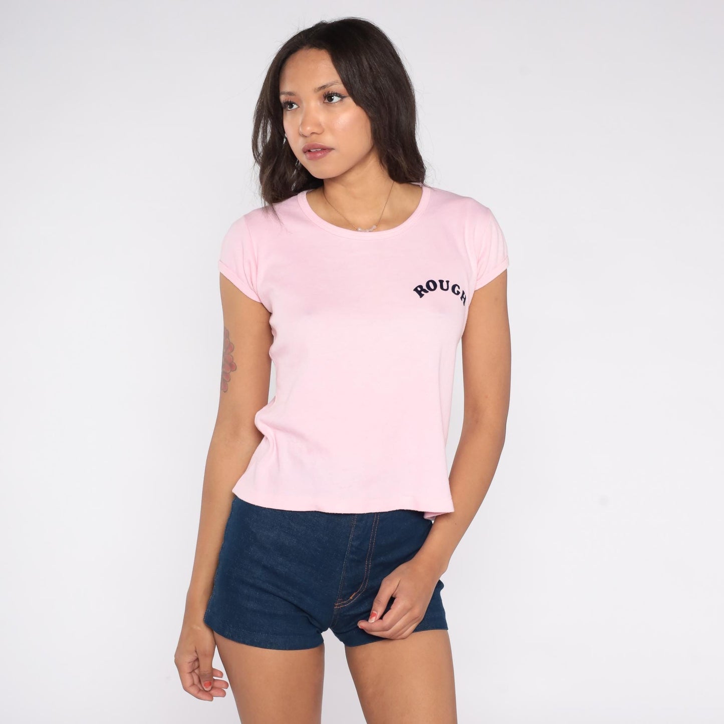 80s Pink Graphic Tee Ken's Liquor Store Stedman Cotton Medium