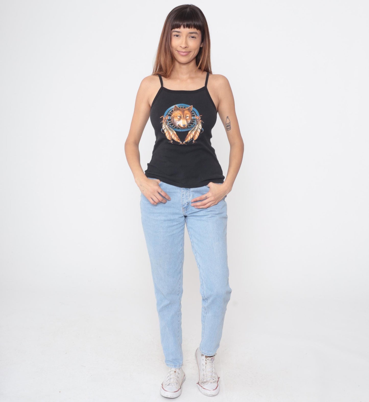 2004 Wolf Dreamcatcher Tank South 17 Graphic Cotton Extra Large XL