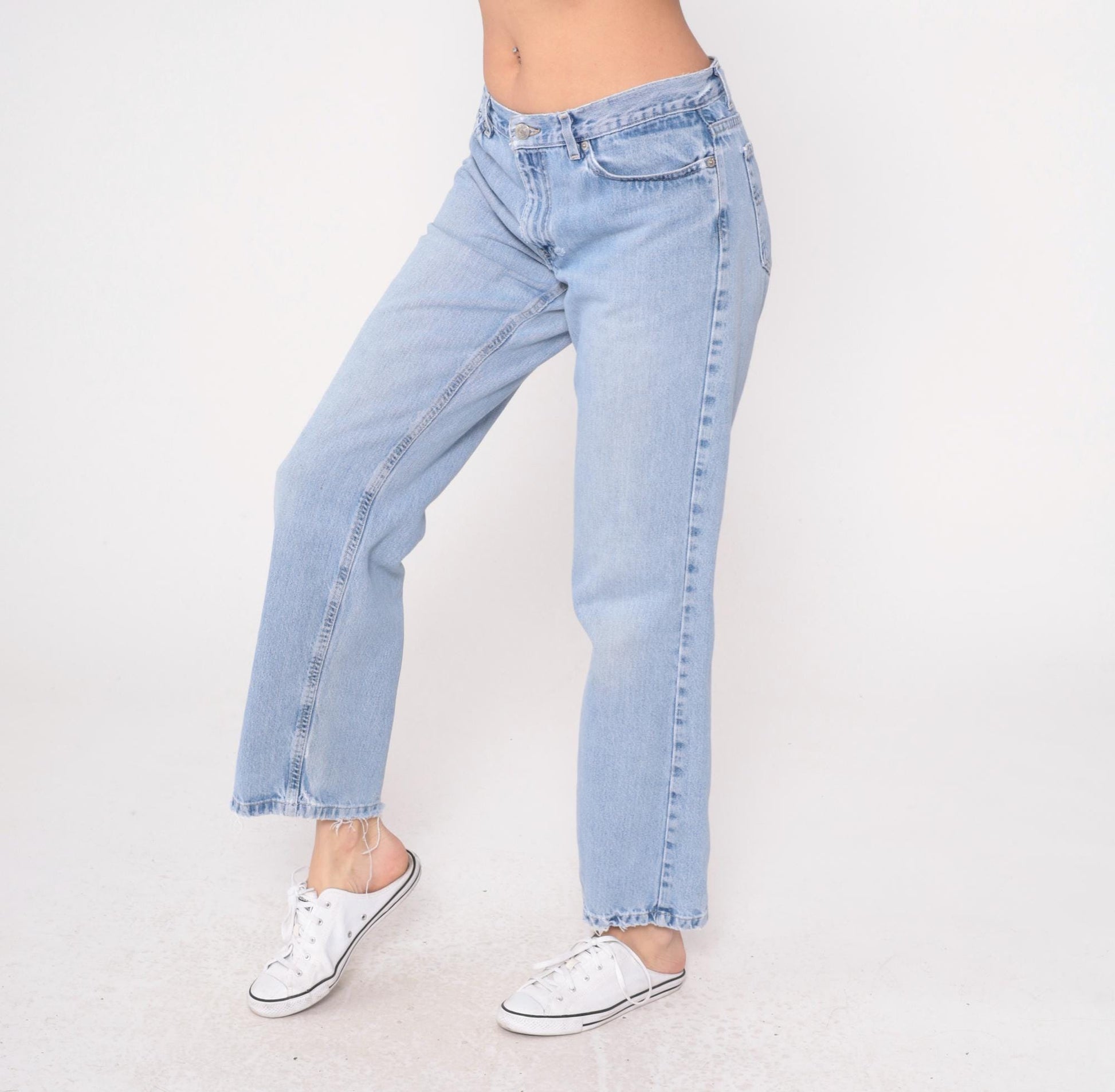 Tommy Hilfiger Y2K Light Wash Straight Leg Jeans Mid Rise Medium M