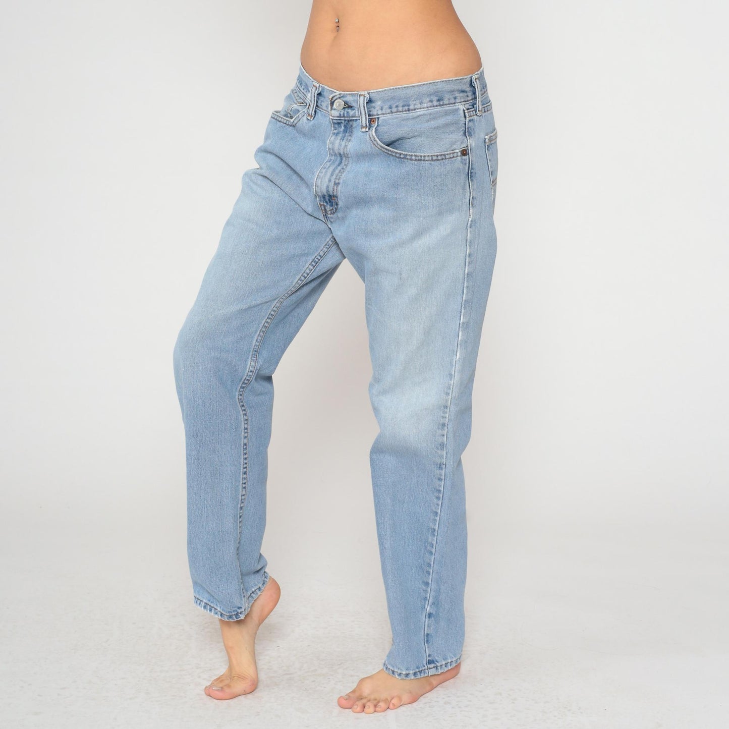 Y2K Levi's Light Blue Straight Leg Button Fly Jeans Men's 36