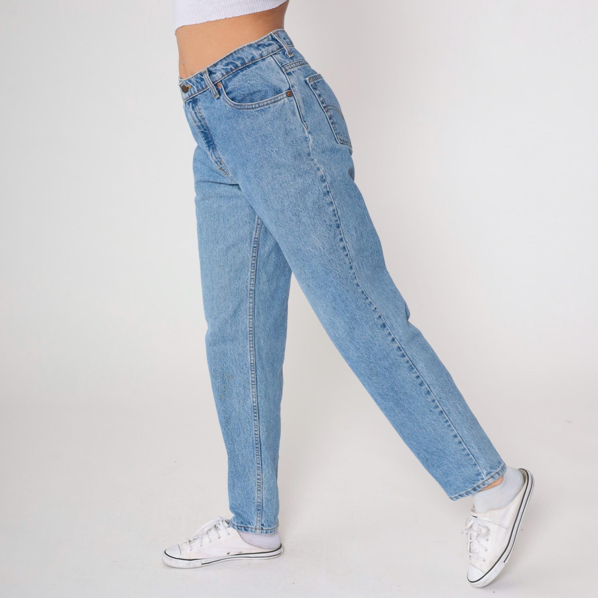 90s Levi's Light Wash High Waisted Straight Leg Jeans Medium M