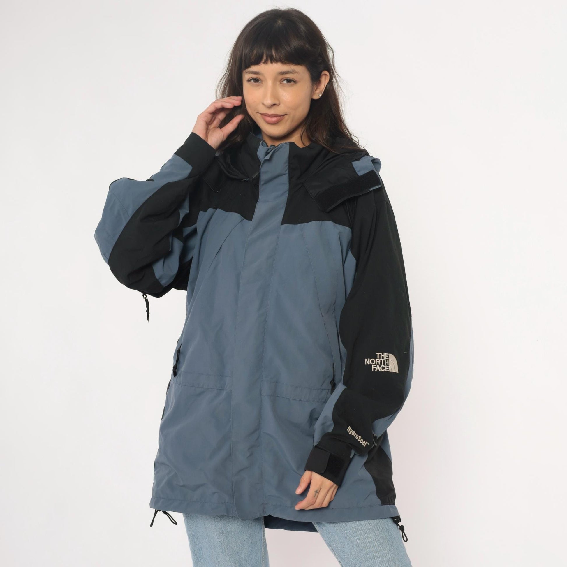 The North Face 90s Colorblock Hooded Windbreaker HydroSeal Nylon Jacket Large L