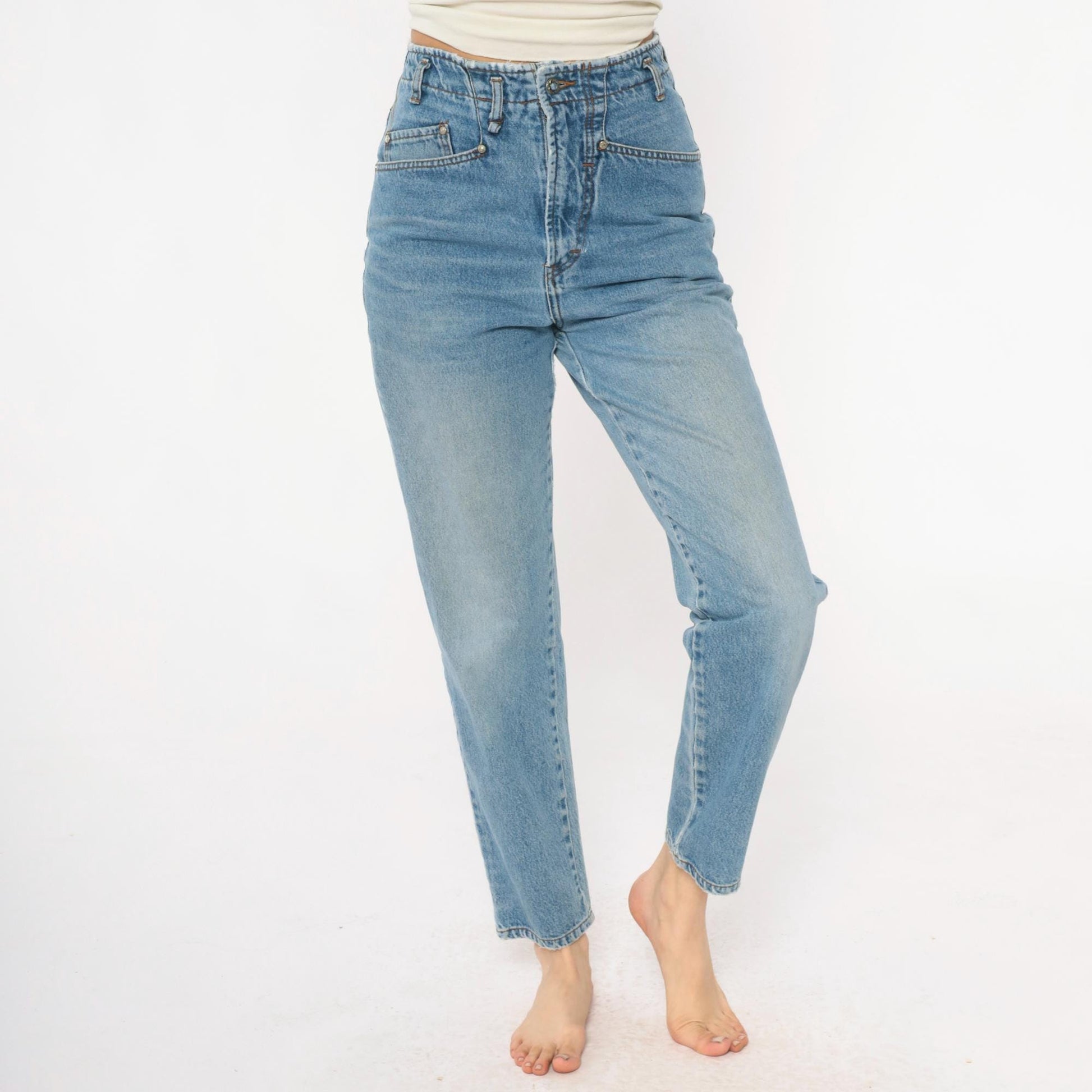 90s Unionbay Light Wash High-Waisted Straight Leg Denim Jeans Medium M