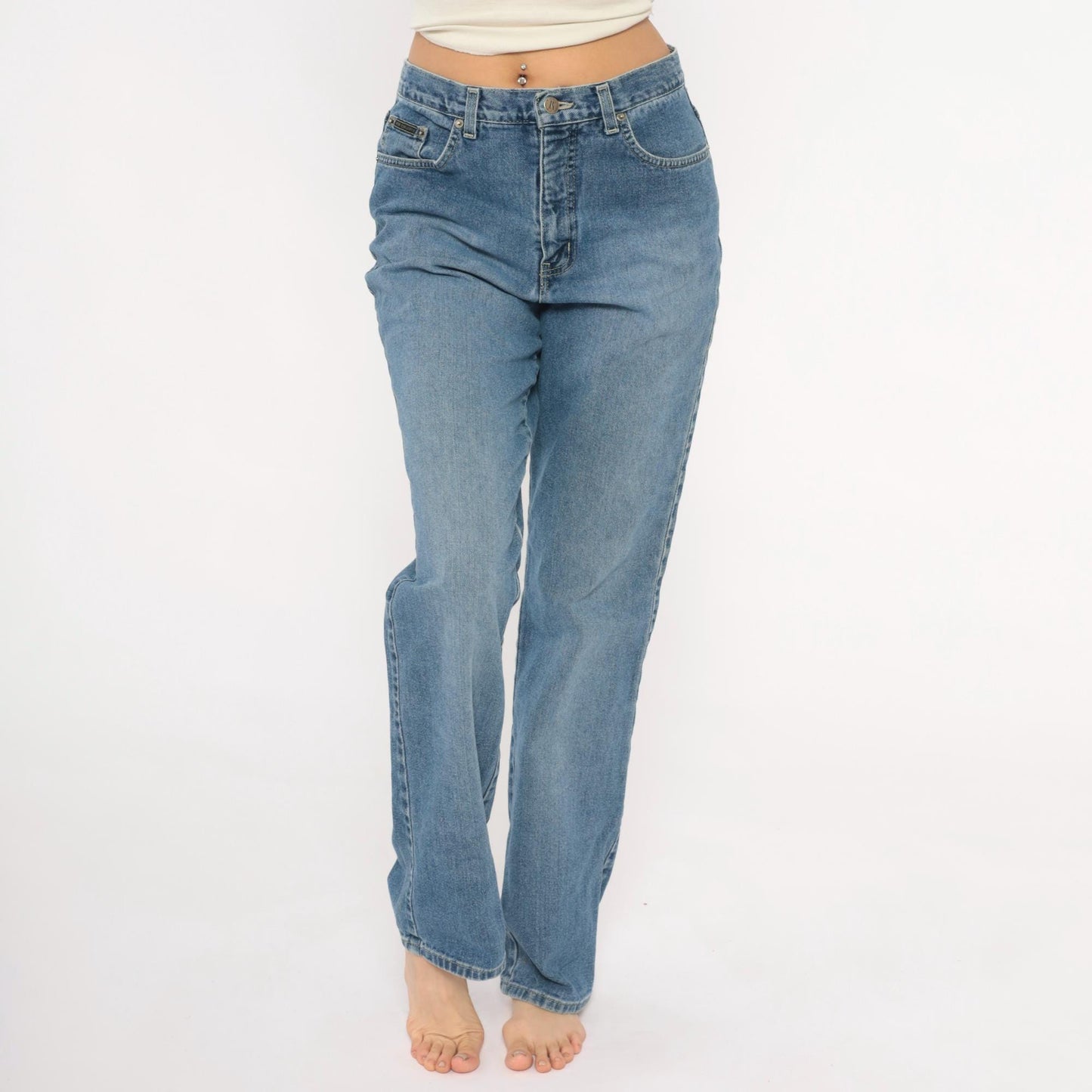 Y2K New York Jeans Bootcut High Rise Medium Wash Denim Large L