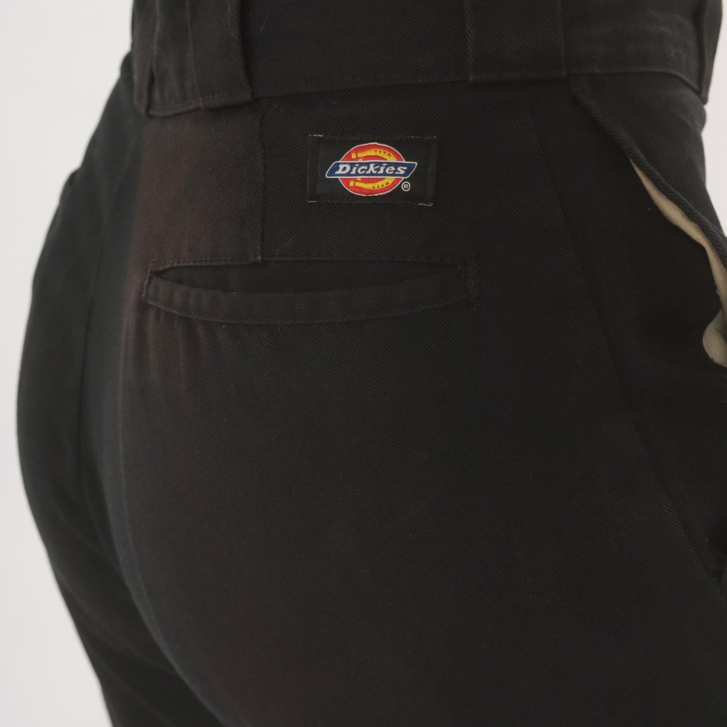 2000s Dickies Black Straight Leg Work Pants Low Rise Cotton Small S