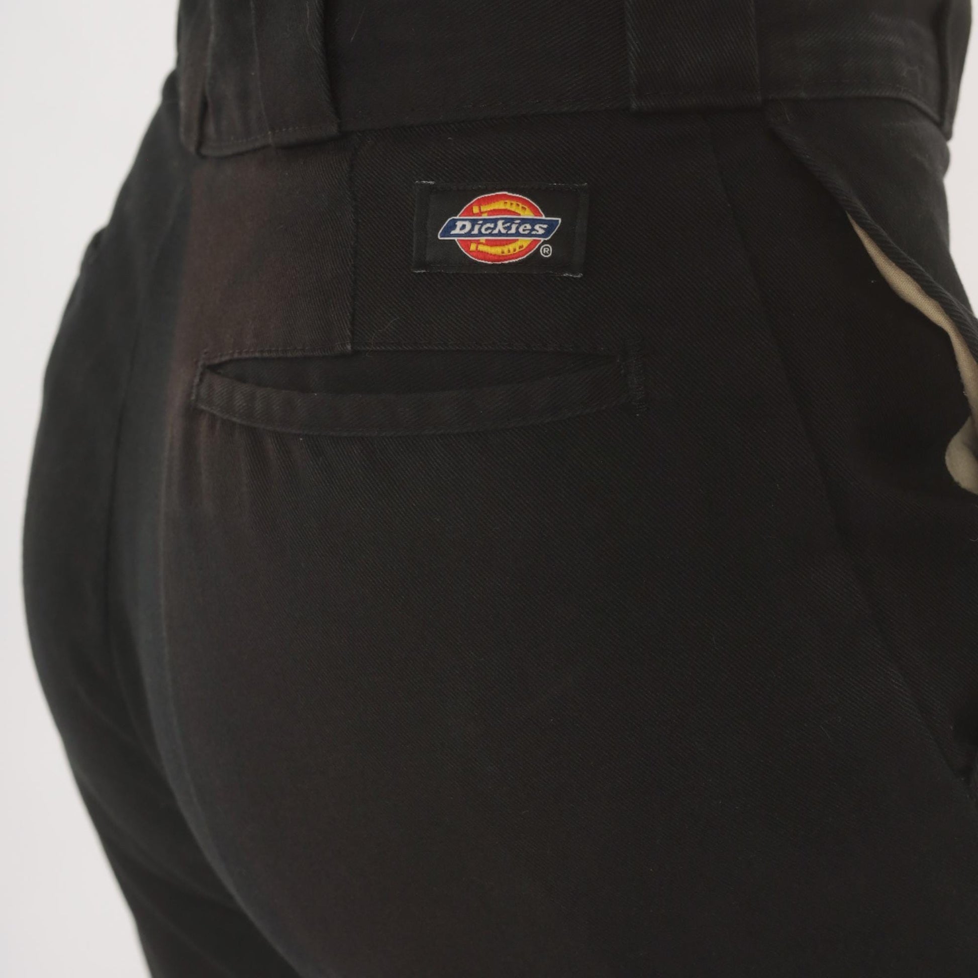2000s Dickies Black Straight Leg Work Pants Low Rise Cotton Small S