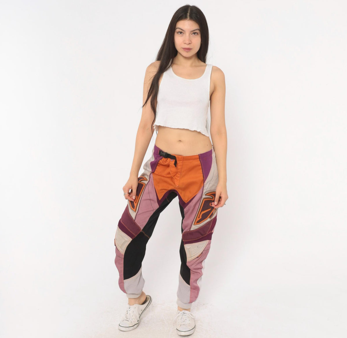 Thor Motocross Pants 2000s Purple Orange Pink Color Block Racing Moto Small