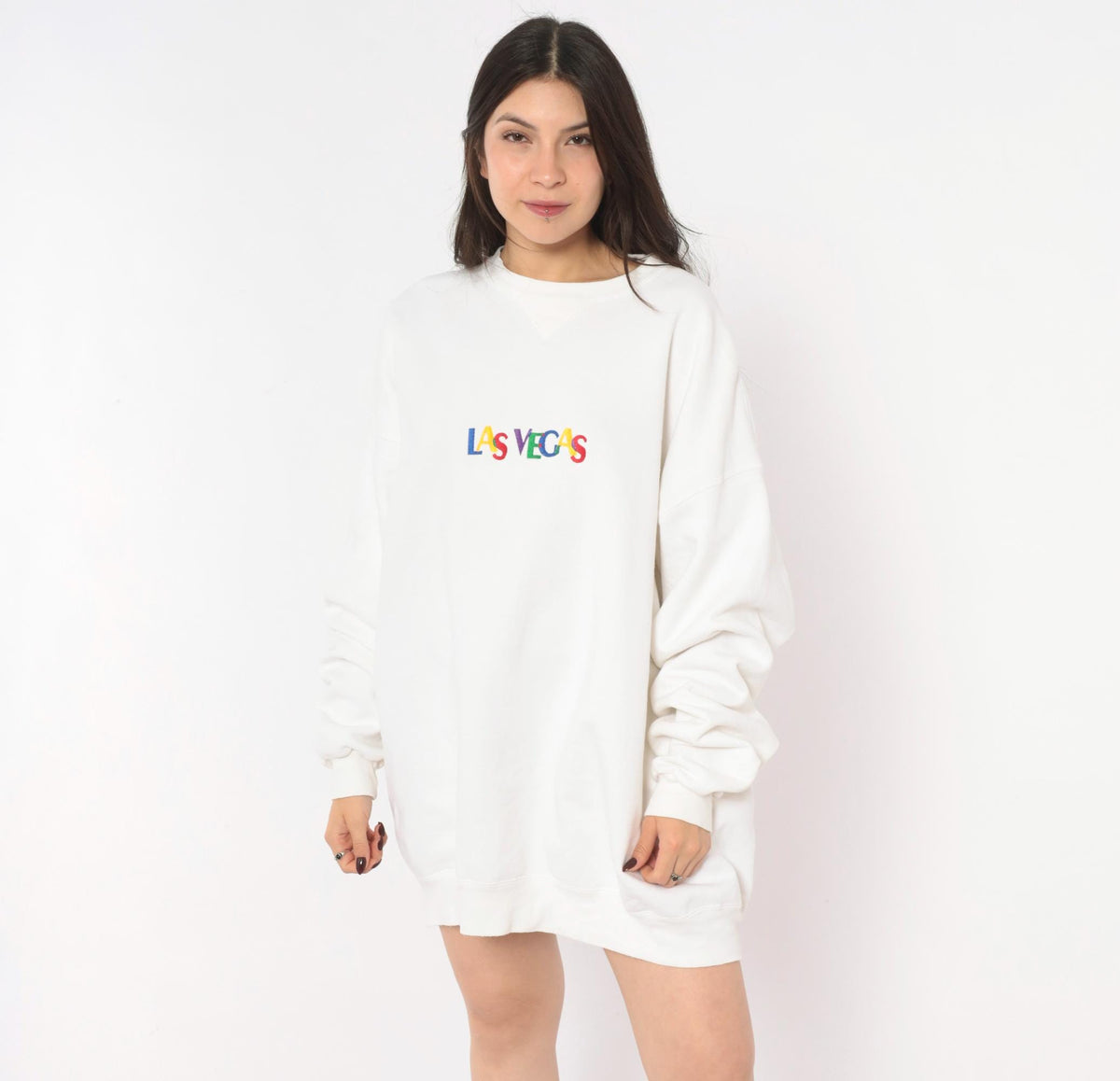 90s Las Vegas Sope Creek Sweatshirt Multicolor Embroidered Crewneck Plus Size XXL