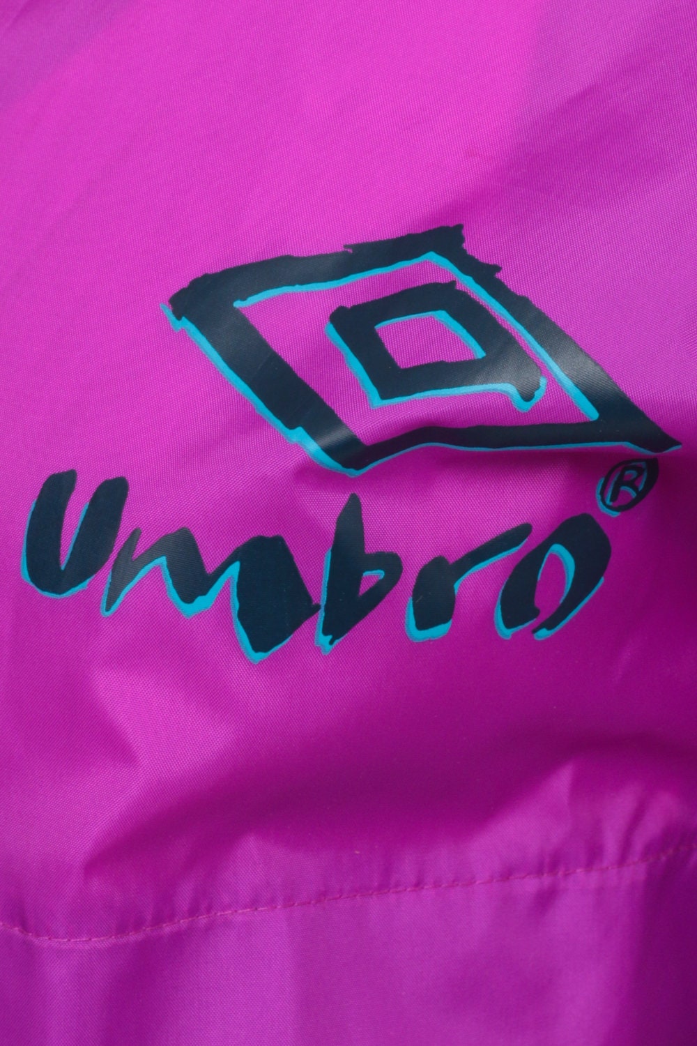 90s Umbro Windbreaker Jacket Purple Navy Nylon Zip-Up Extra Small
