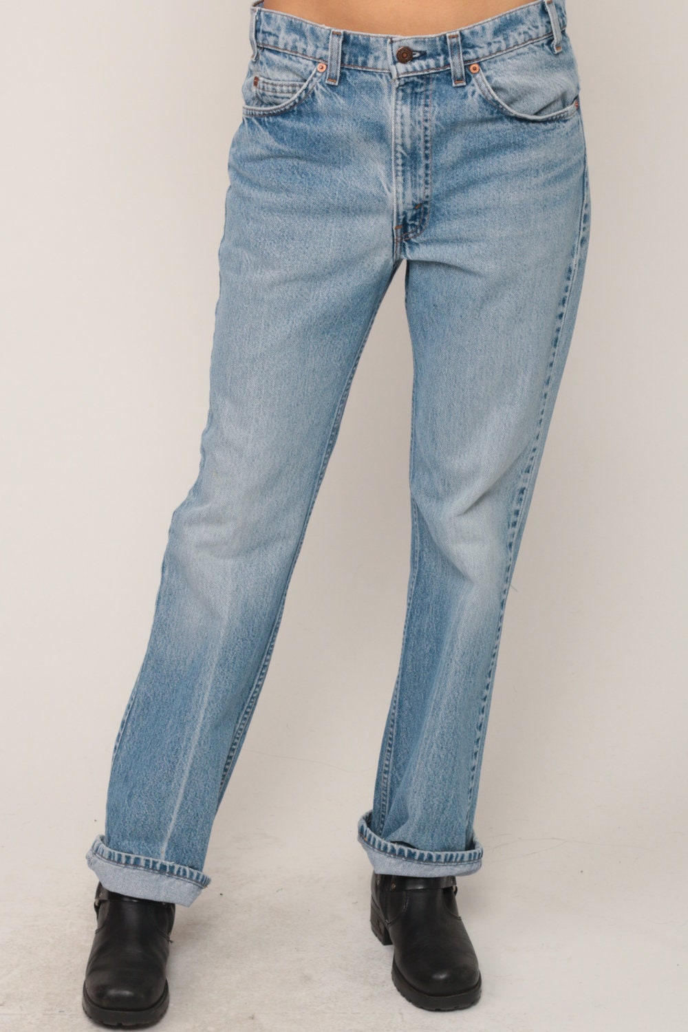 Levi's 517 80s High Waist Bootcut Jeans Blue Denim Large 12