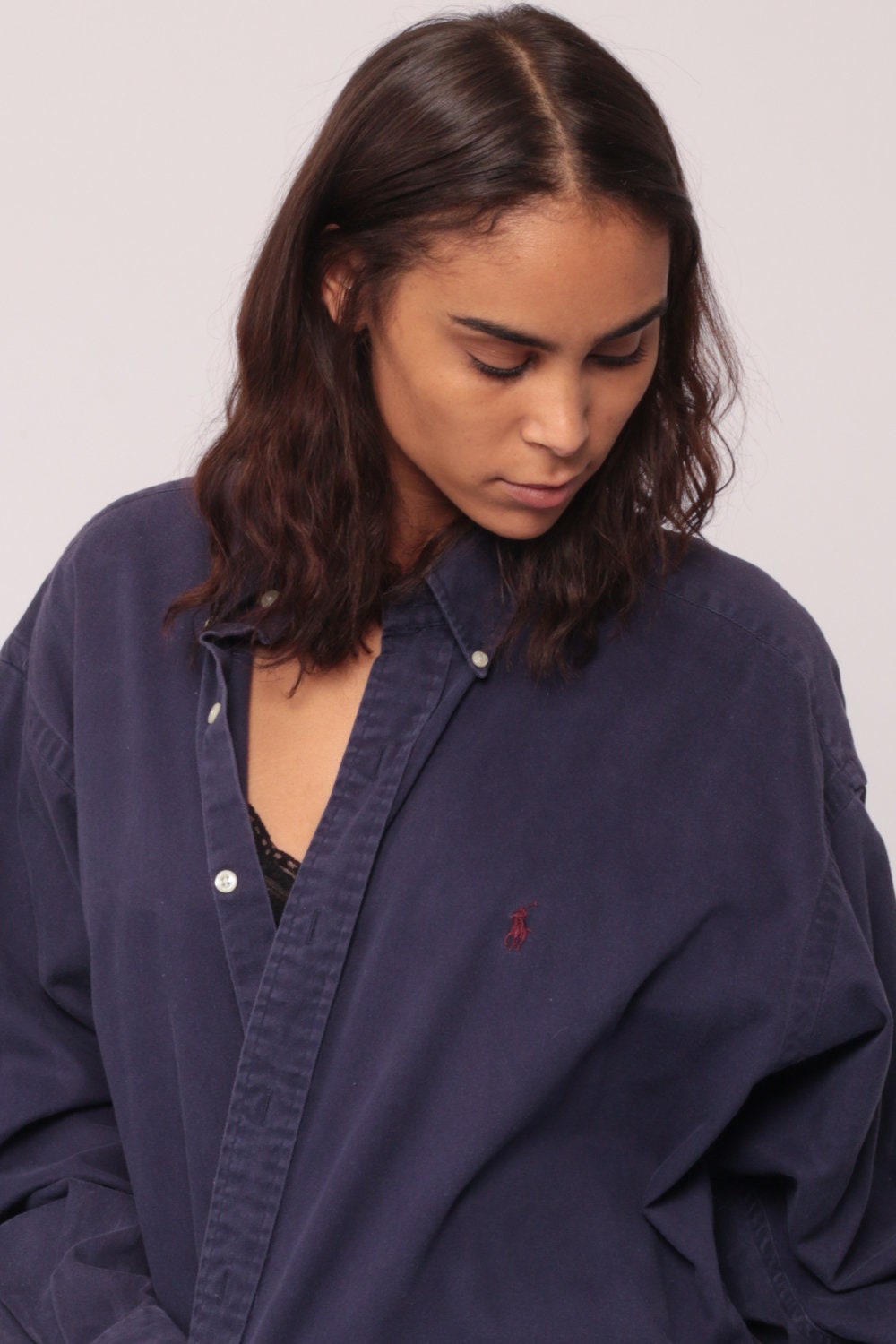 Ralph Lauren Polo Sport 90s Purple Oxford Button-Up Shirt Extra Large XL